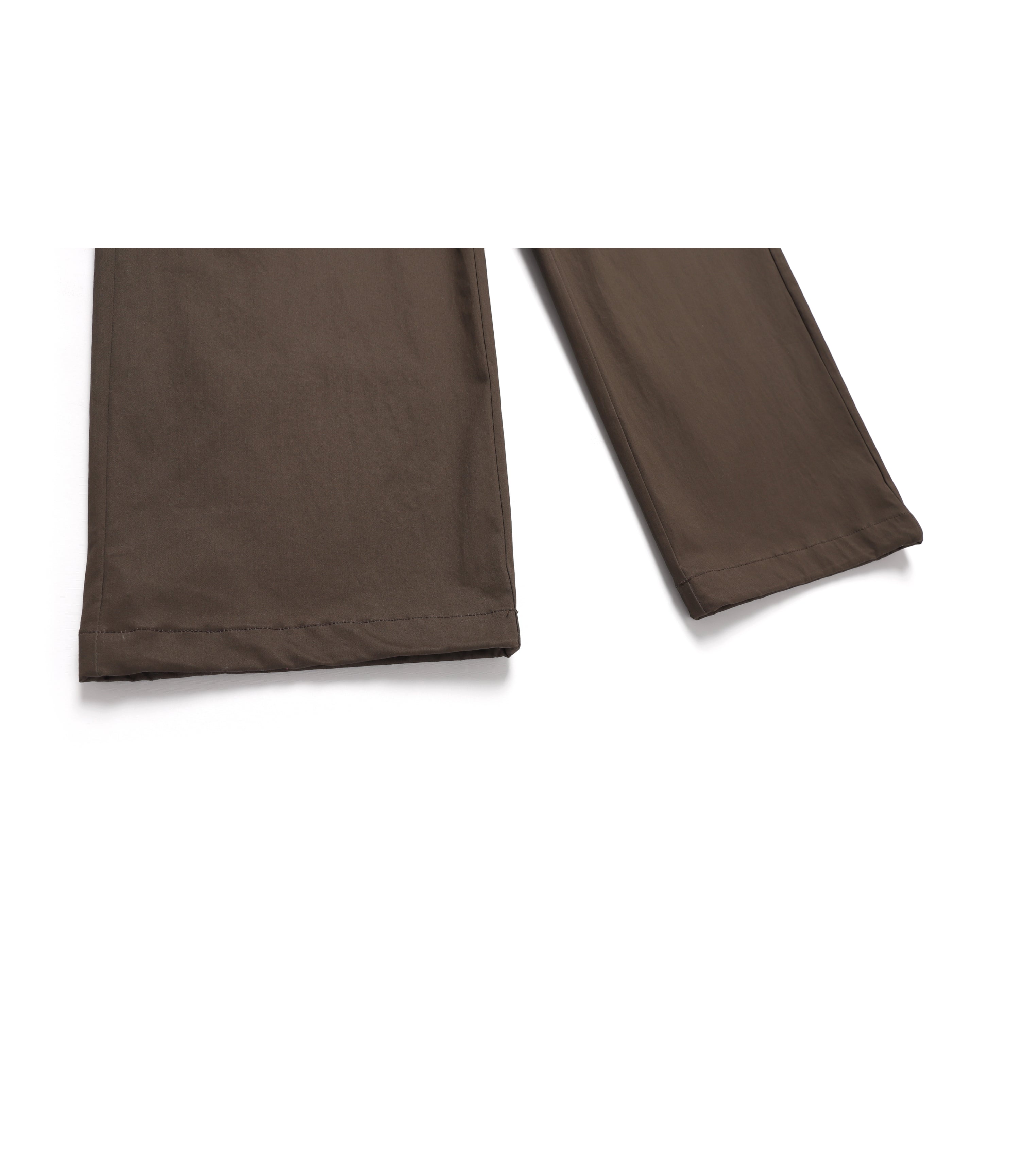 Men's Cotton Wide Pants<br>BROWN