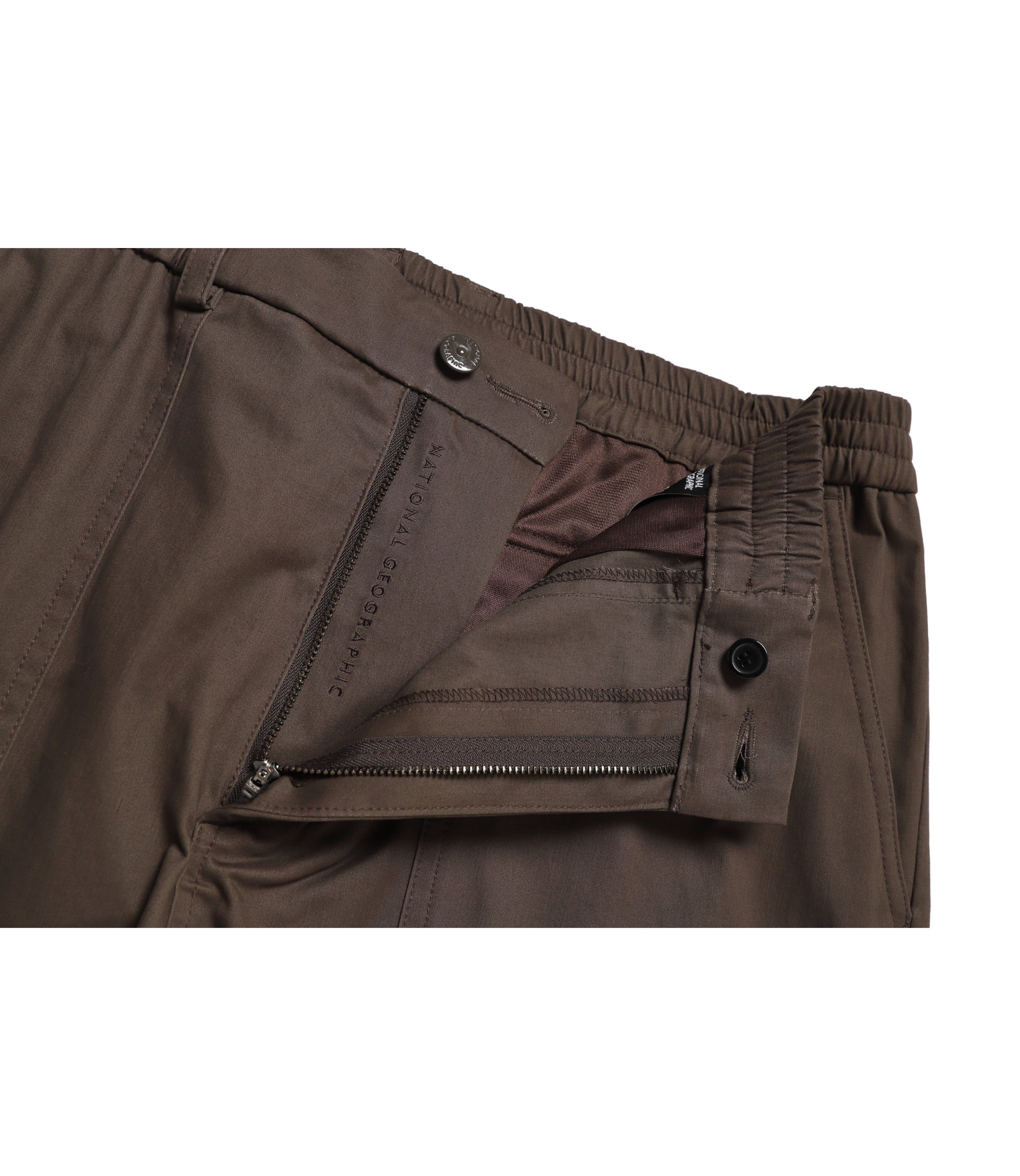 Men's Cotton Wide Pants<br>BROWN