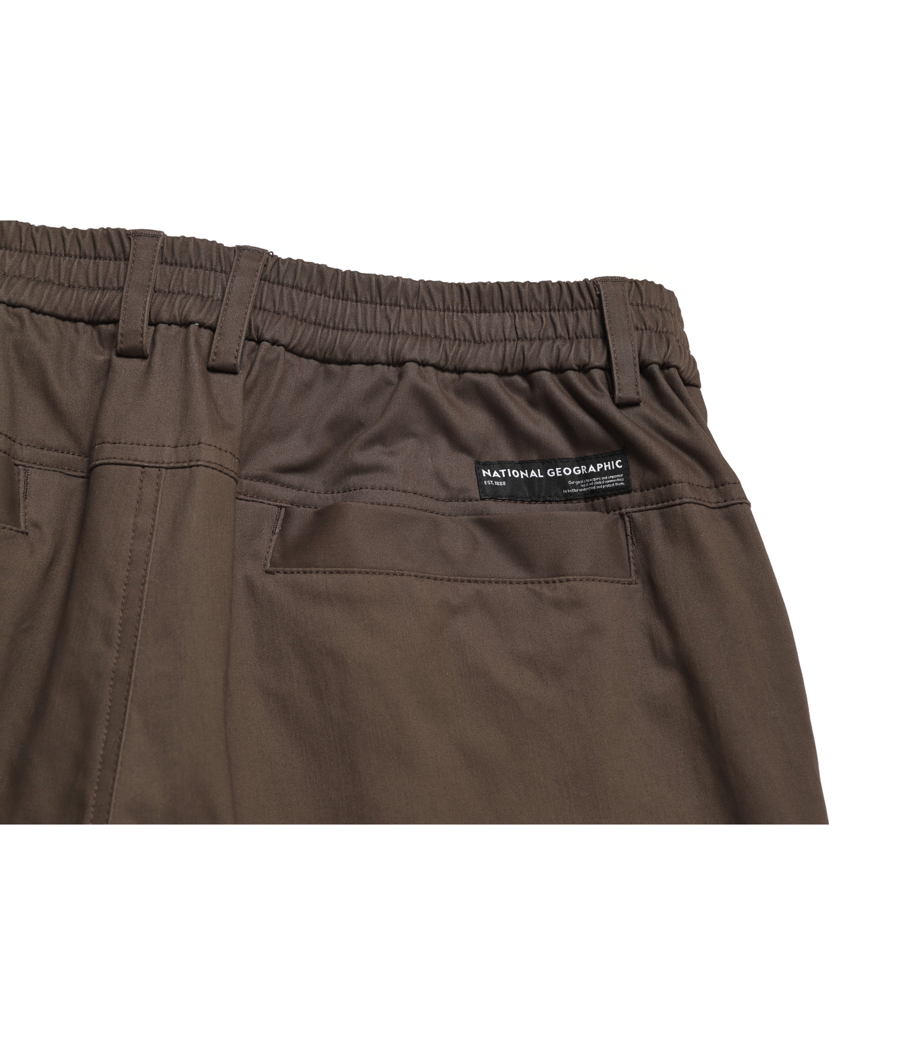 Men's Cotton Wide Pants<br>BROWN