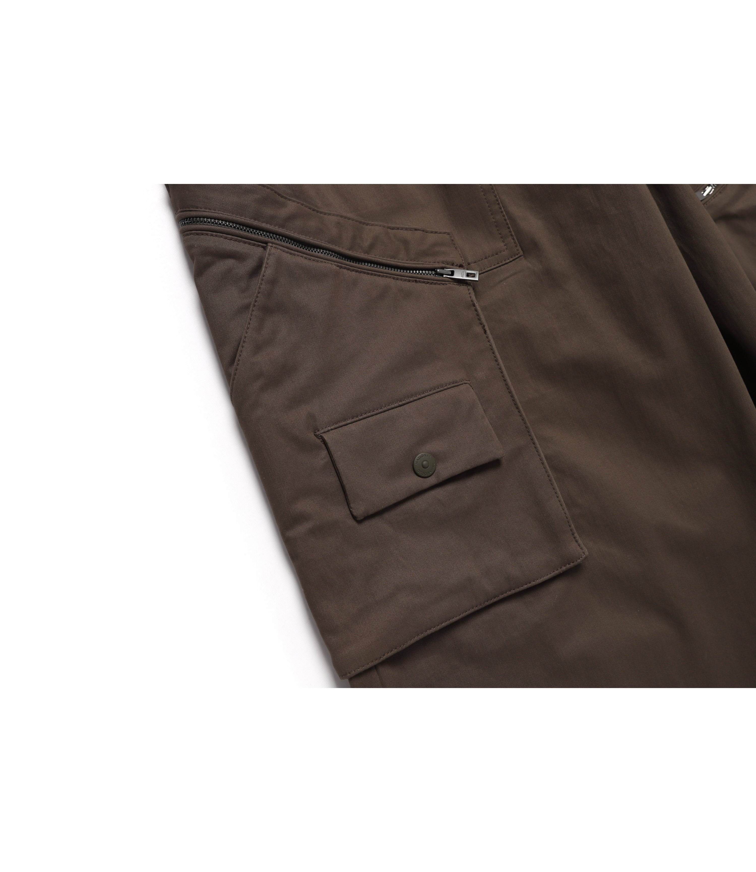 Men's Cotton Wide Pants<br>BROWN