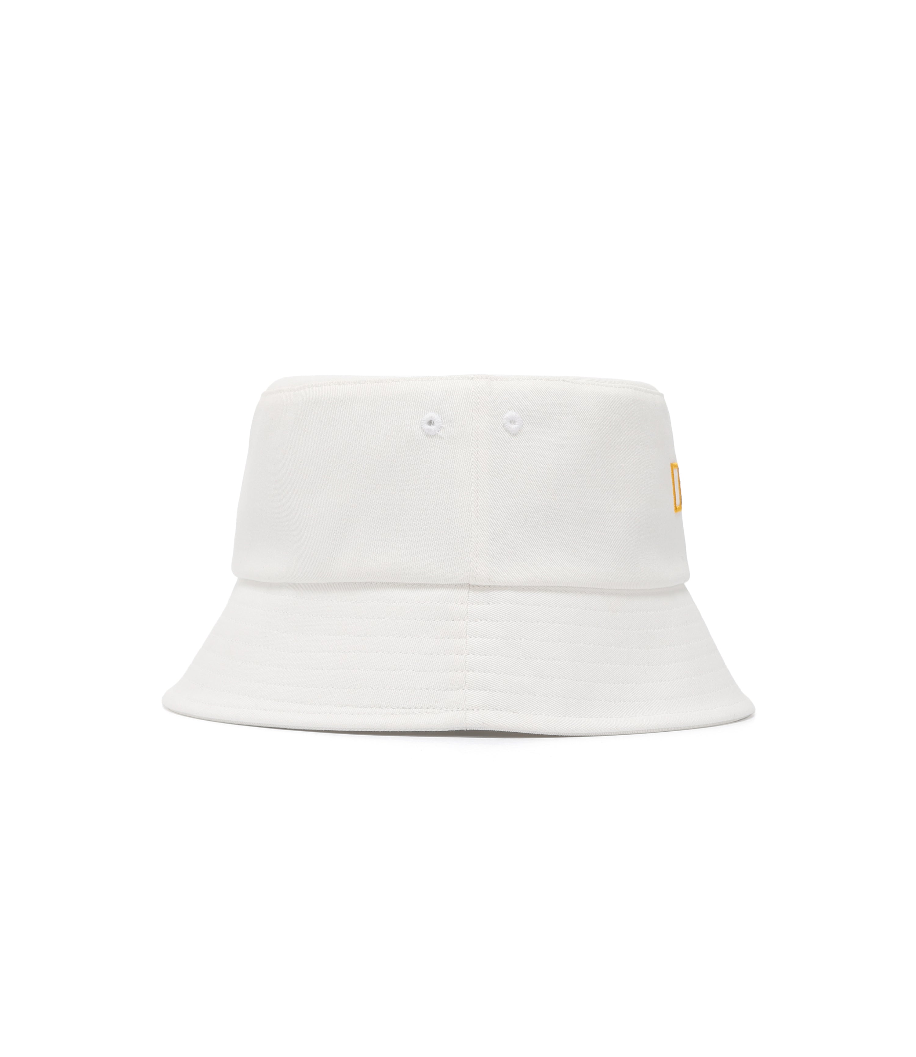 NATURE Cotton Bucket Hat <br>WHITE