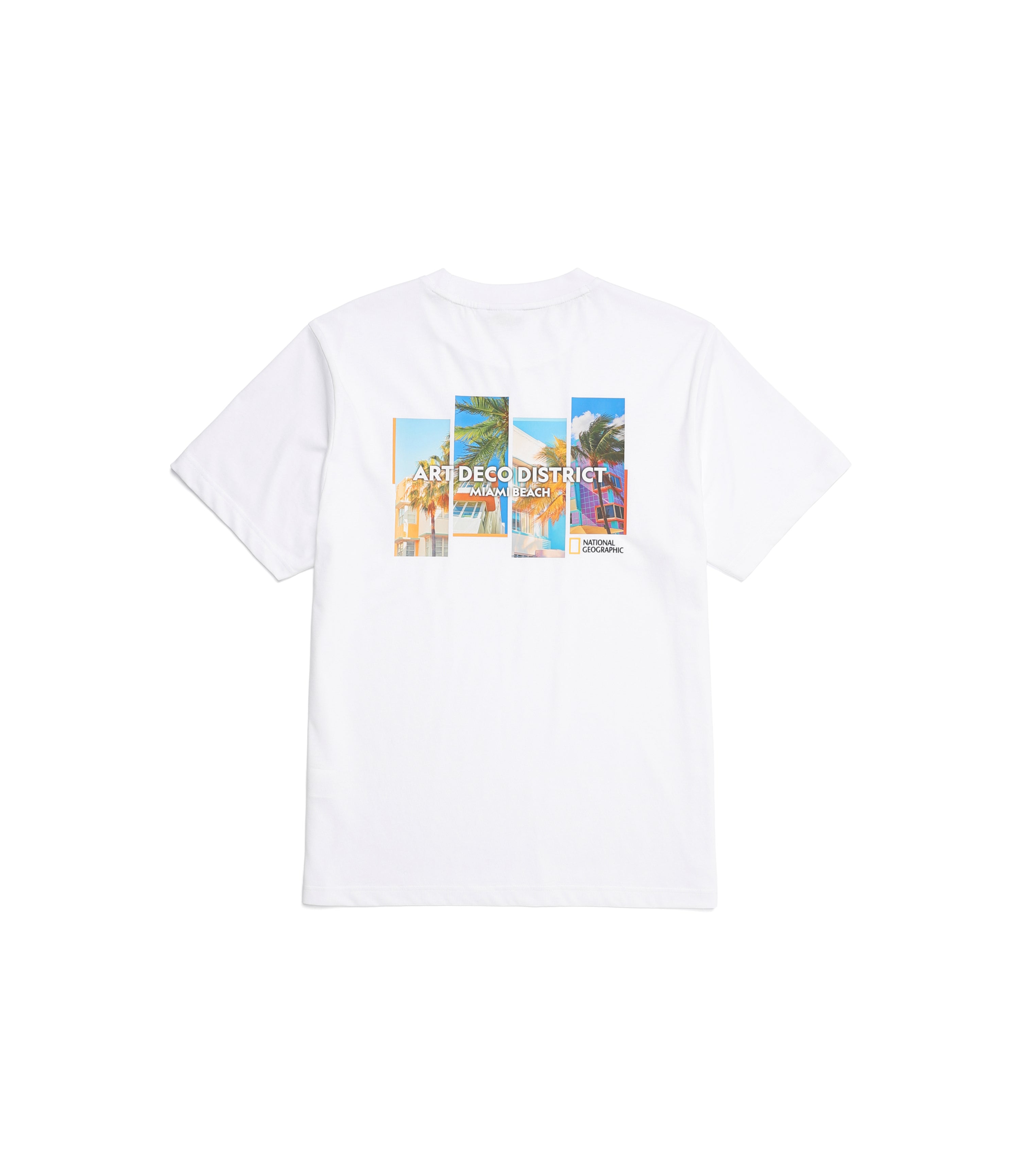 Unisex Miami Summer Graphic Short Sleeve Tee 3<br>WHITE