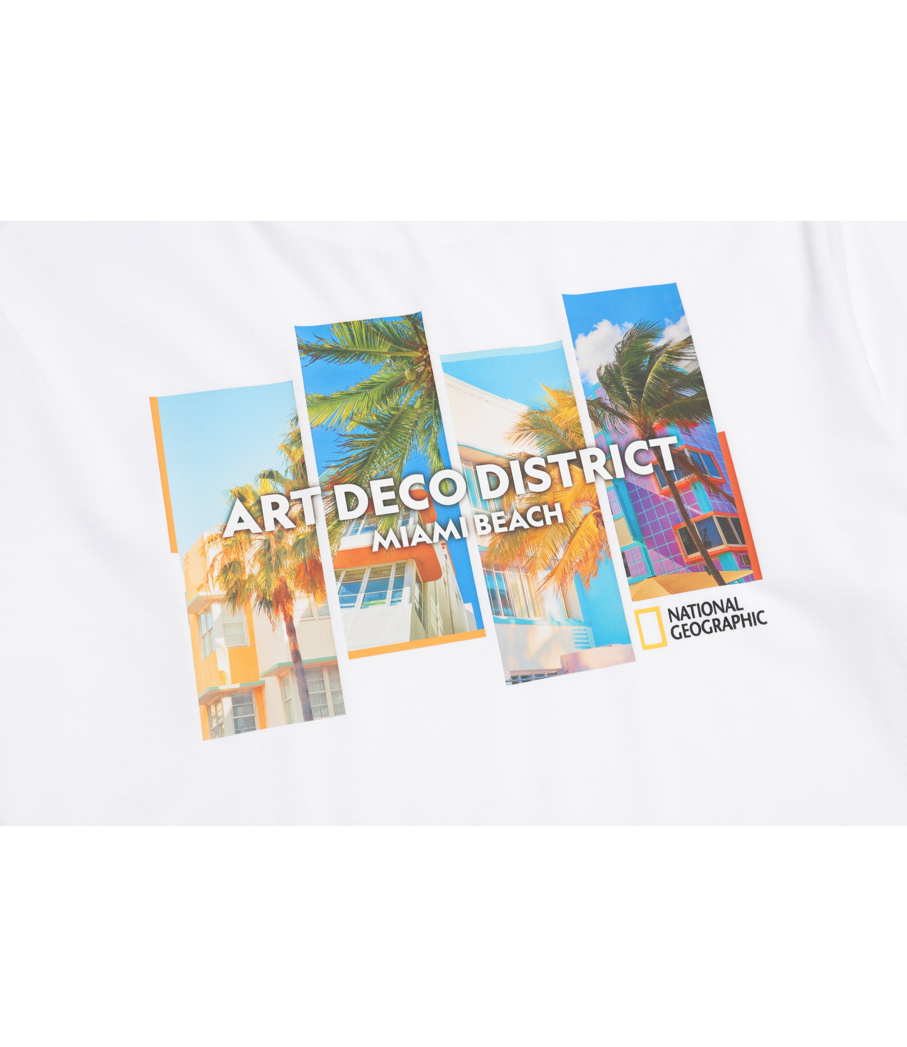 Unisex Miami Summer Graphic Short Sleeve Tee 3<br>WHITE