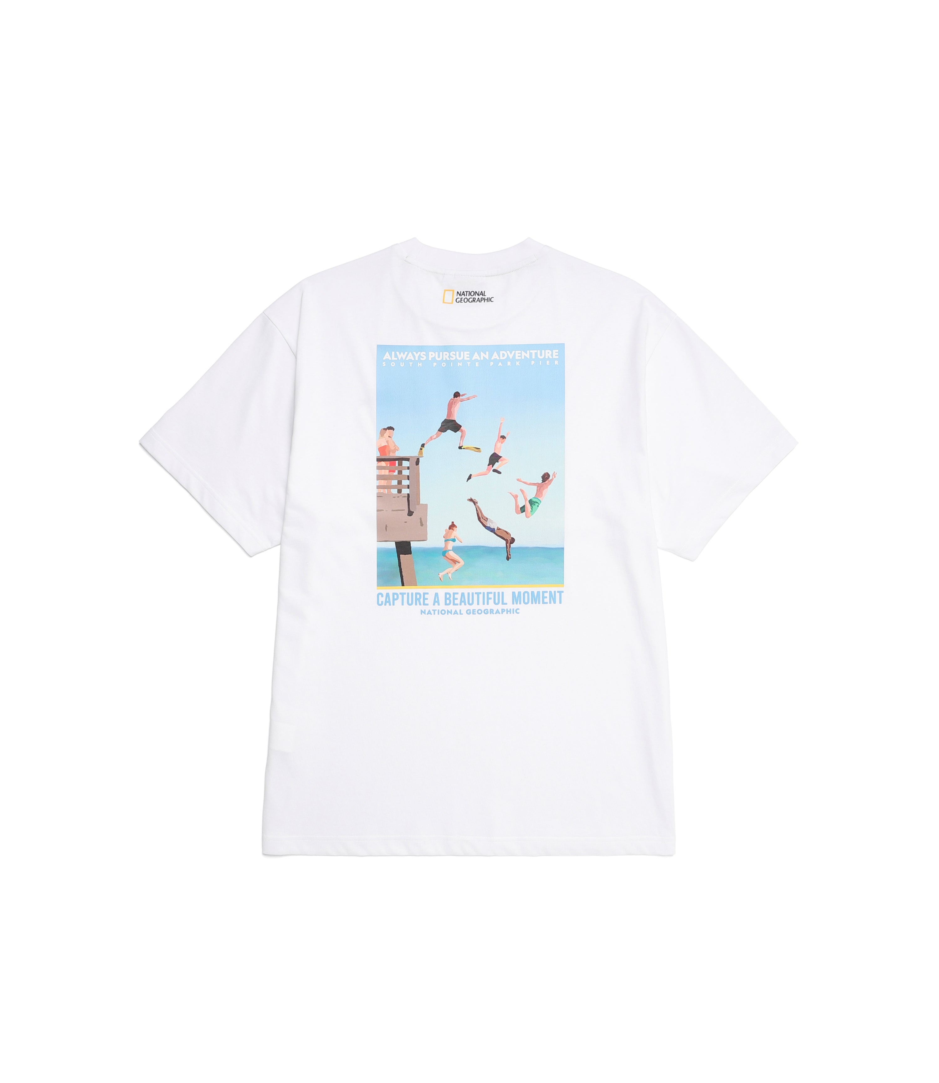 Unisex Miami Summer Graphic Short Sleeve Tee 1<br>WHITE