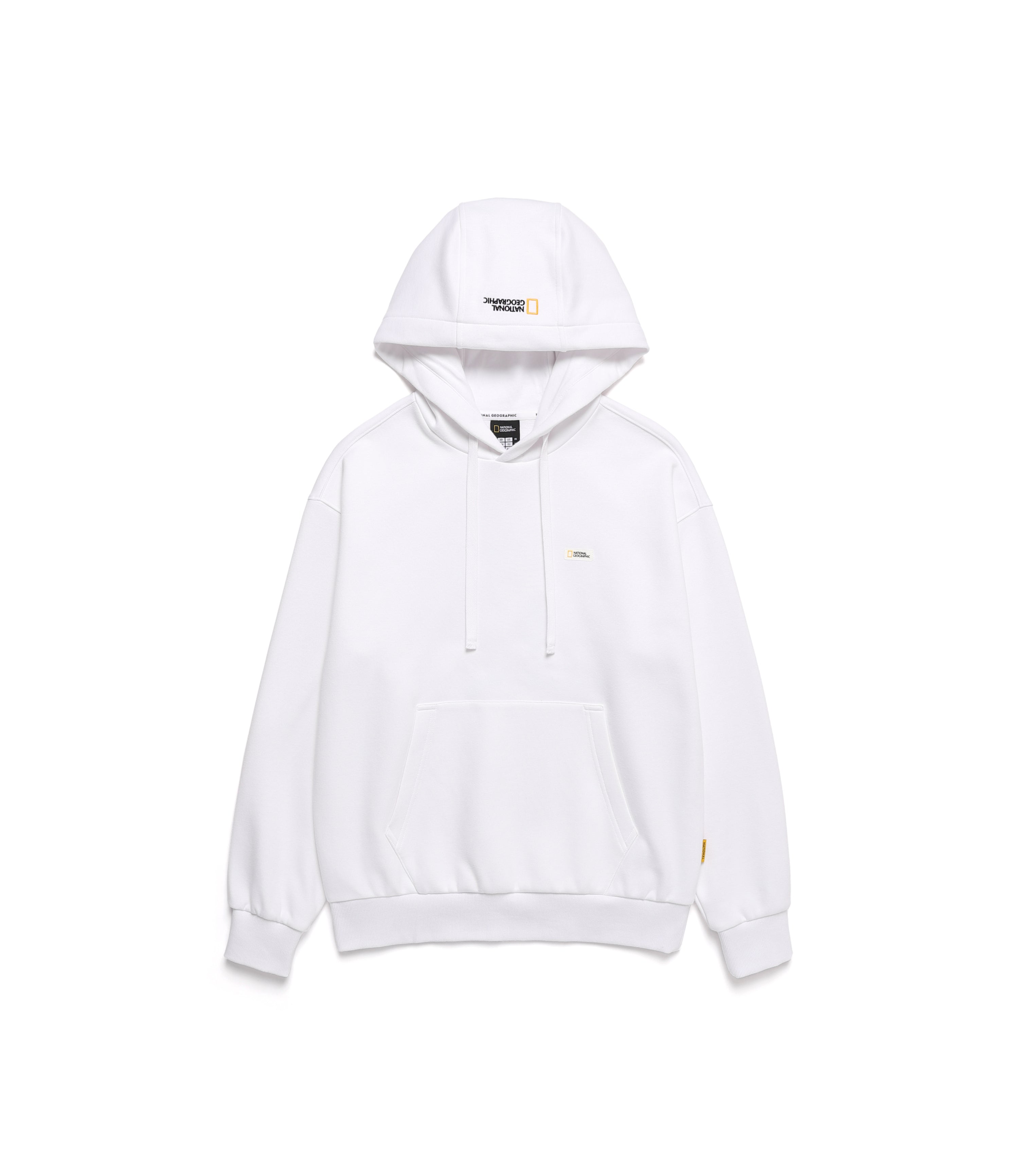 Unisex Scandinavia Concept Graphic Semi-Oversize Hoodie<br>WHITE