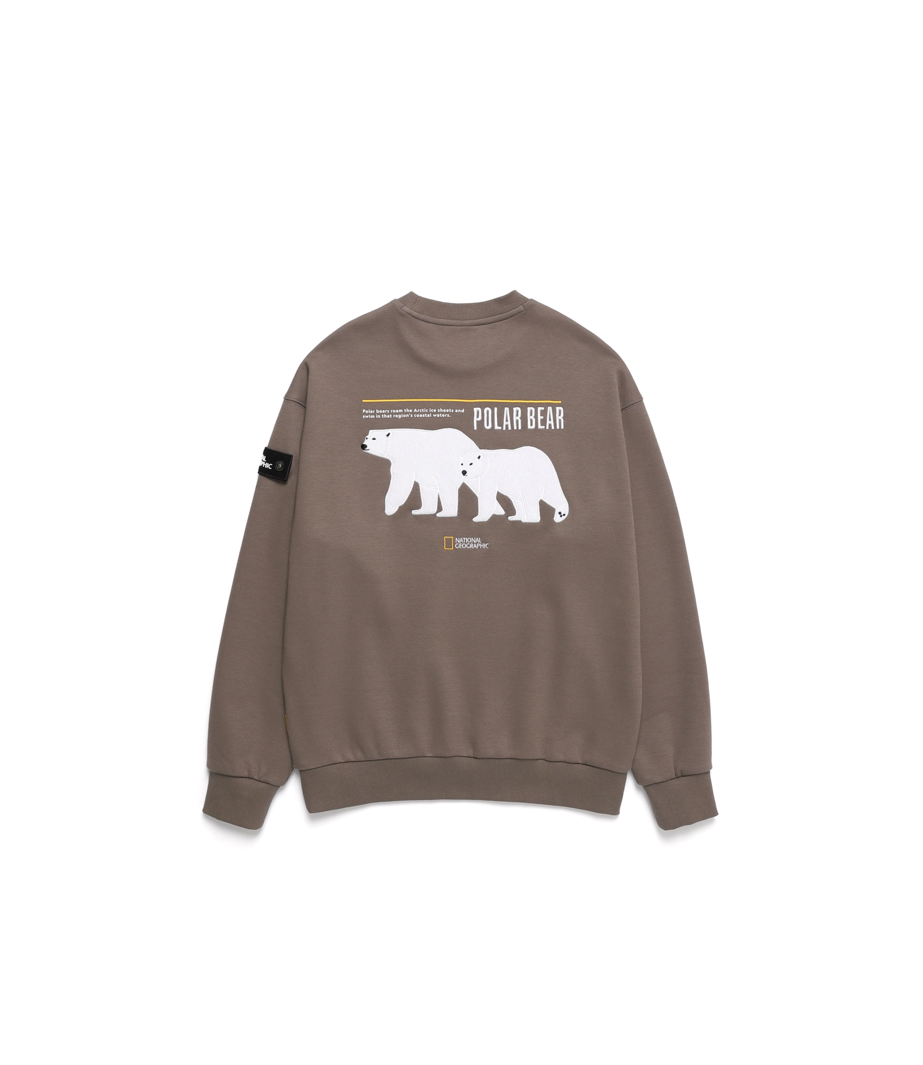 Unisex Polar Bear Graphic Sweatshirt<br>K/MOCHA