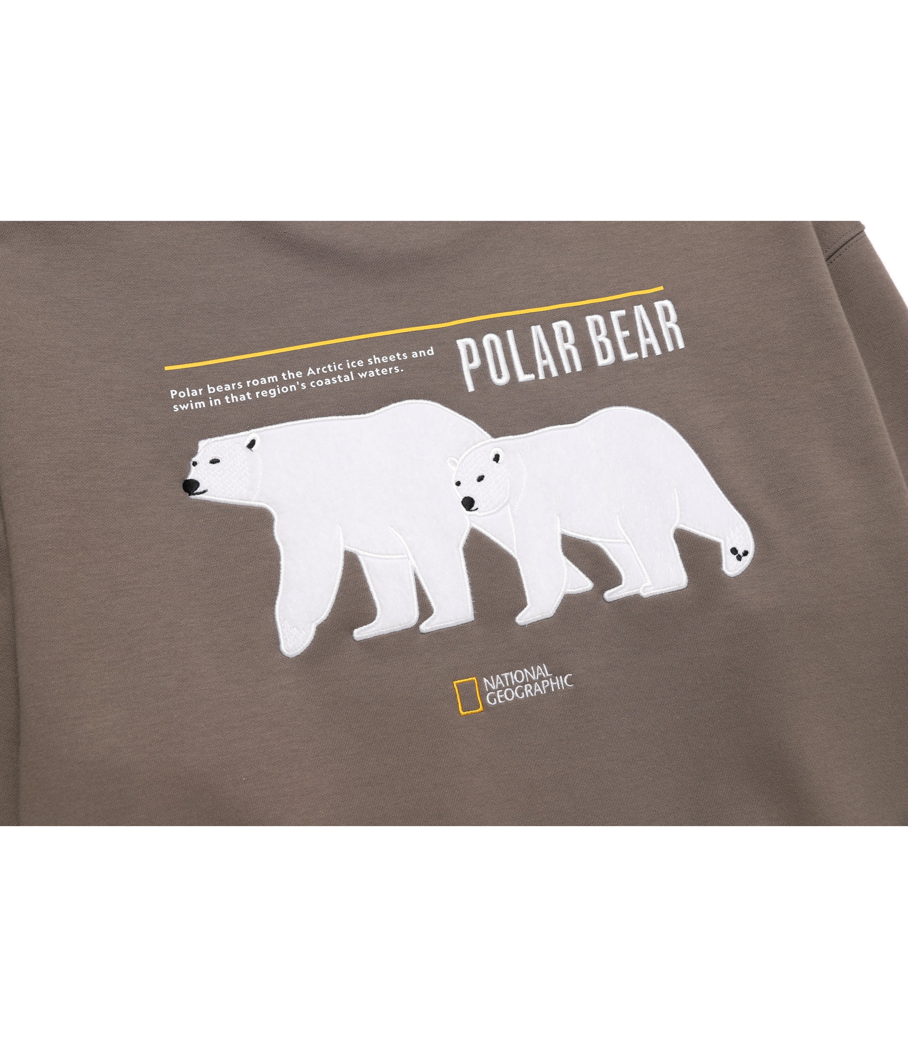 Unisex Polar Bear Graphic Sweatshirt<br>K/MOCHA