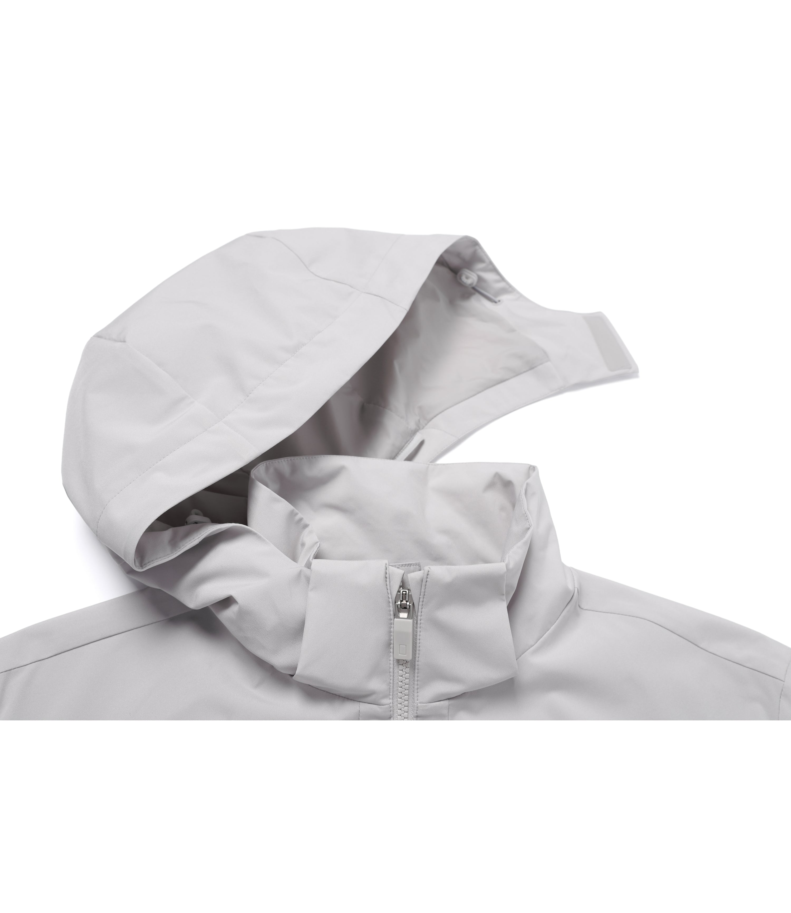 Unisex ASCELLA Color Block Detachable Hooded Jacket<br>L/GREY