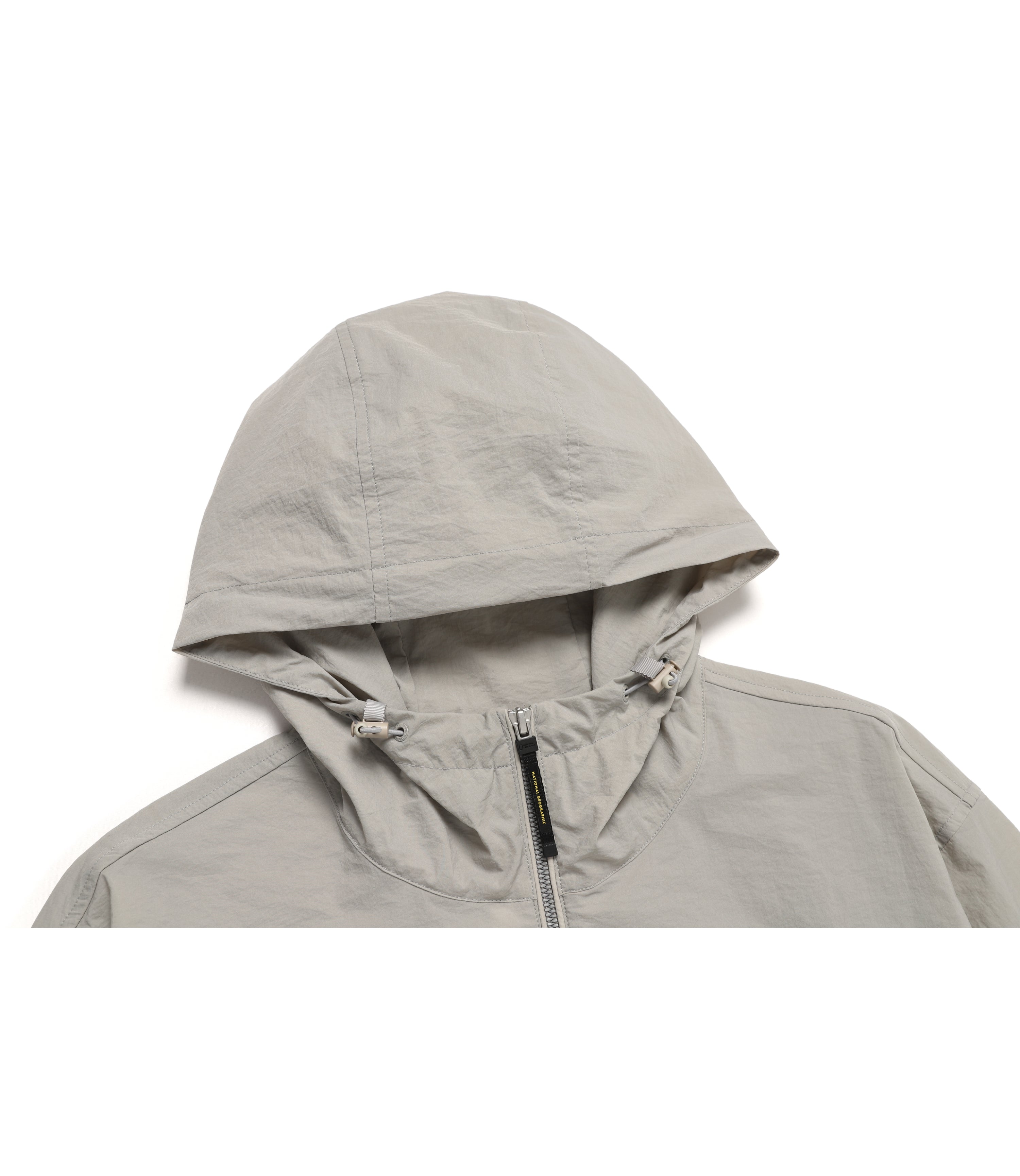 Unisex DIMER Woven Training Hooded Anorak Jacket<br>OAK BEIGE