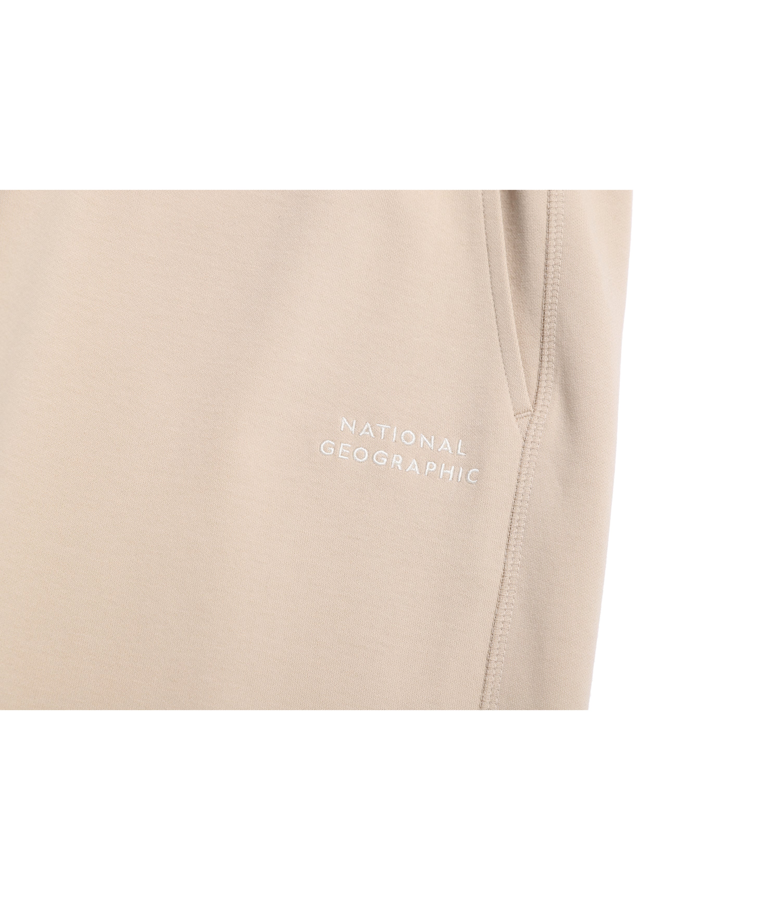 Unisex LONTRA Basic Fit Straight Sweatpants<br>L/BEIGE