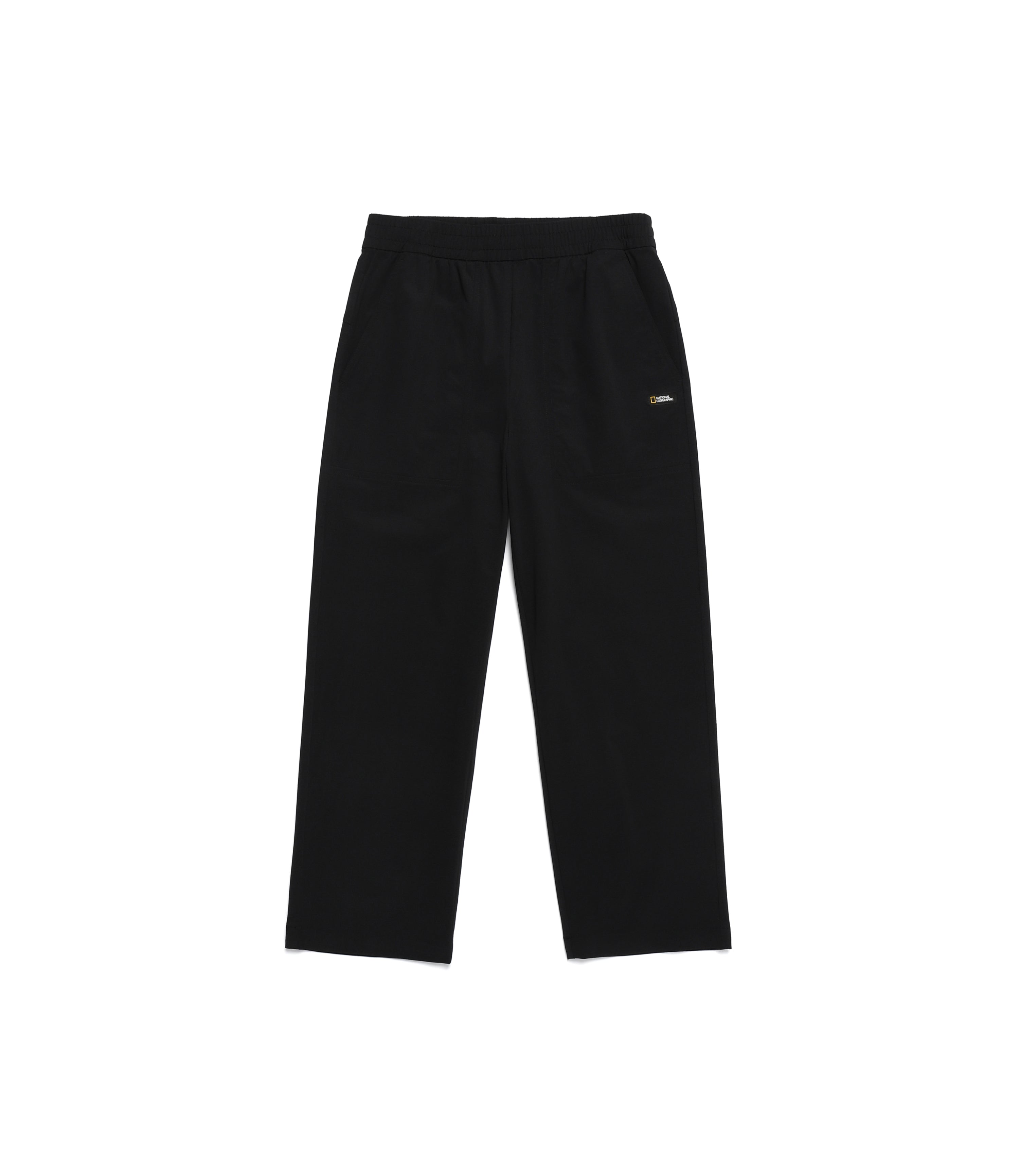 Women's Frozen Air Pintuck Wide Crop Pants<br>CARBON BLACK