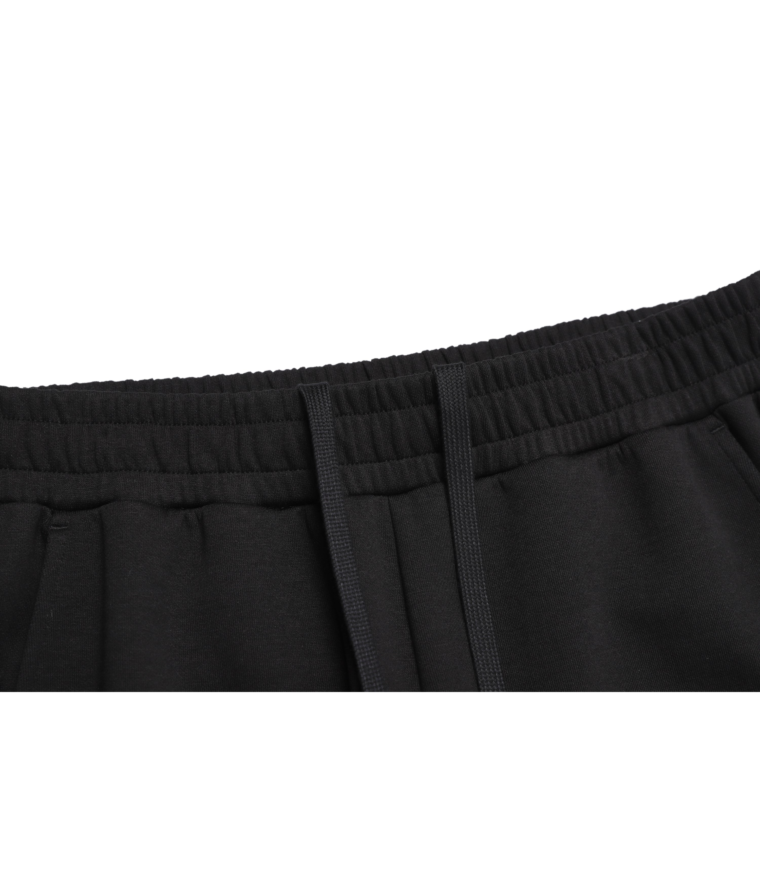 Unisex LONTRA Basic Fit Straight Sweatpants<br>BLACK