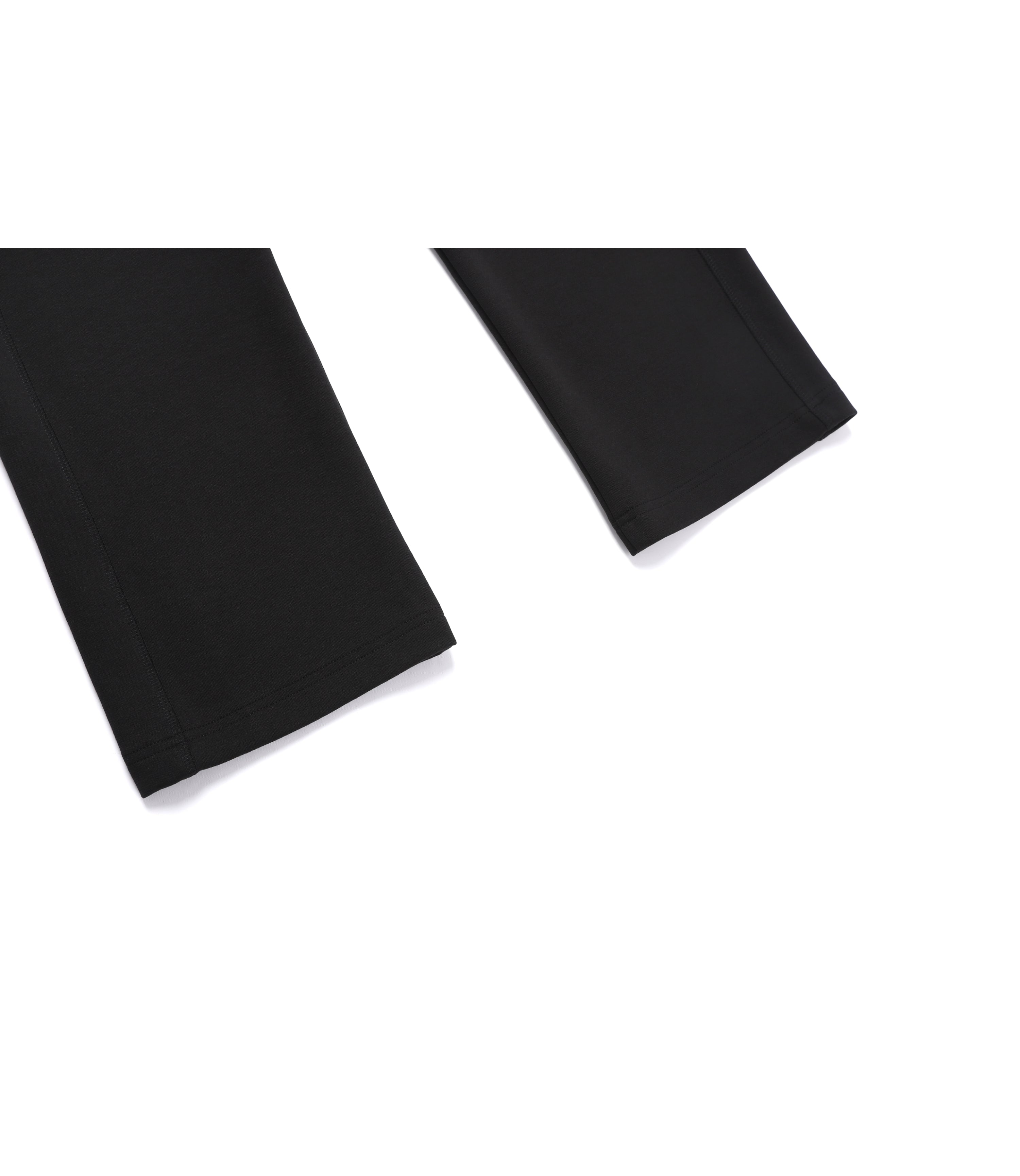 Unisex LONTRA Basic Fit Straight Sweatpants<br>BLACK