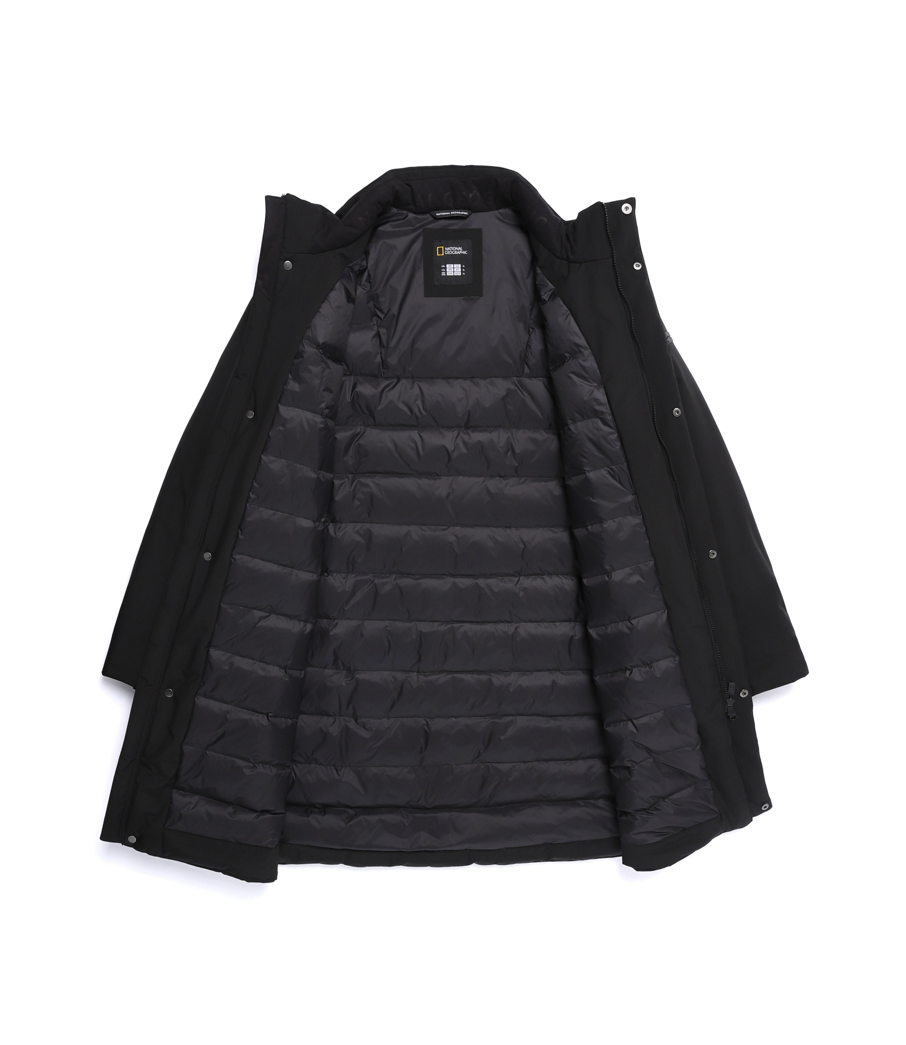 Men's Urban Coat Goose Long Down<br>BLACK
