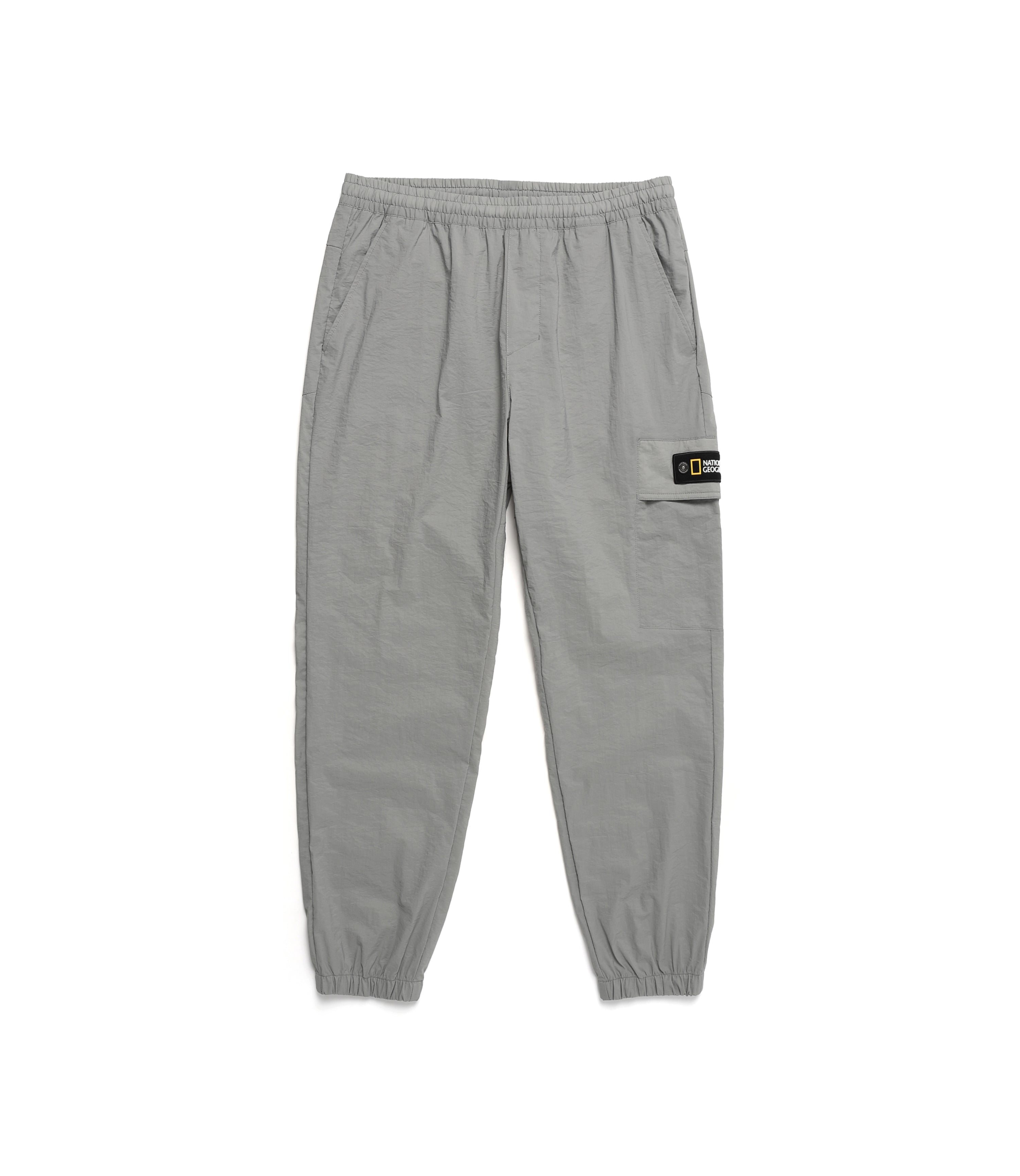 Unisex DIMER Woven Training Cargo Jogger Pants<br>STONE GREY