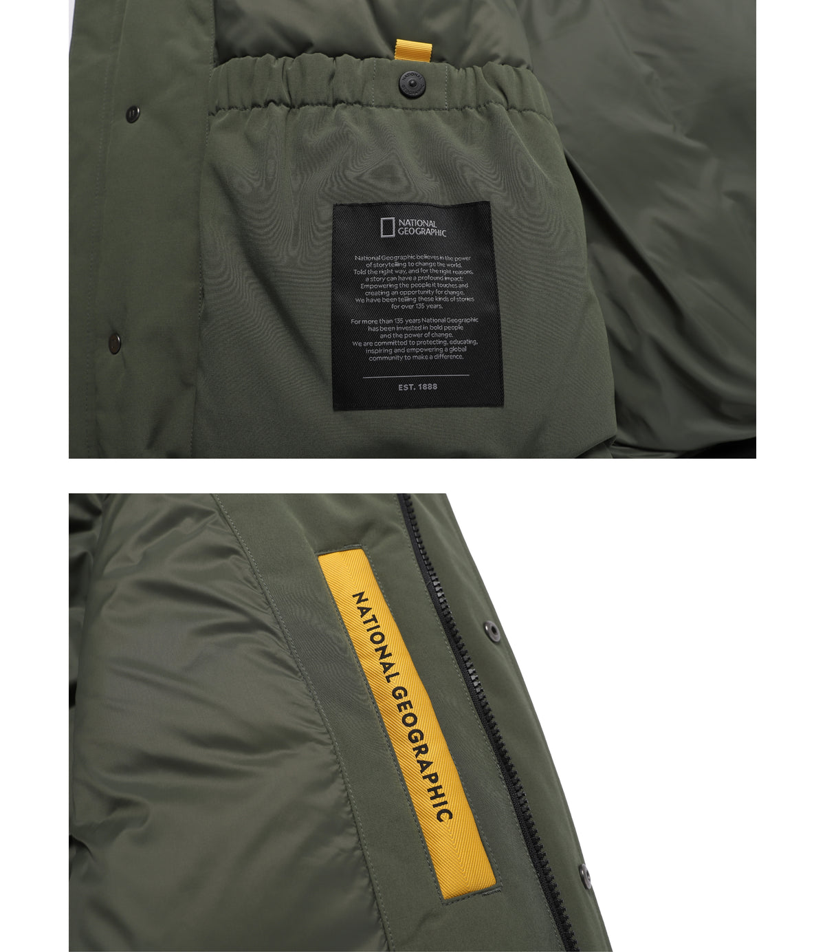 Unisex Taruga Blouson Duck Down Jumper<br>OLIVE GREEN