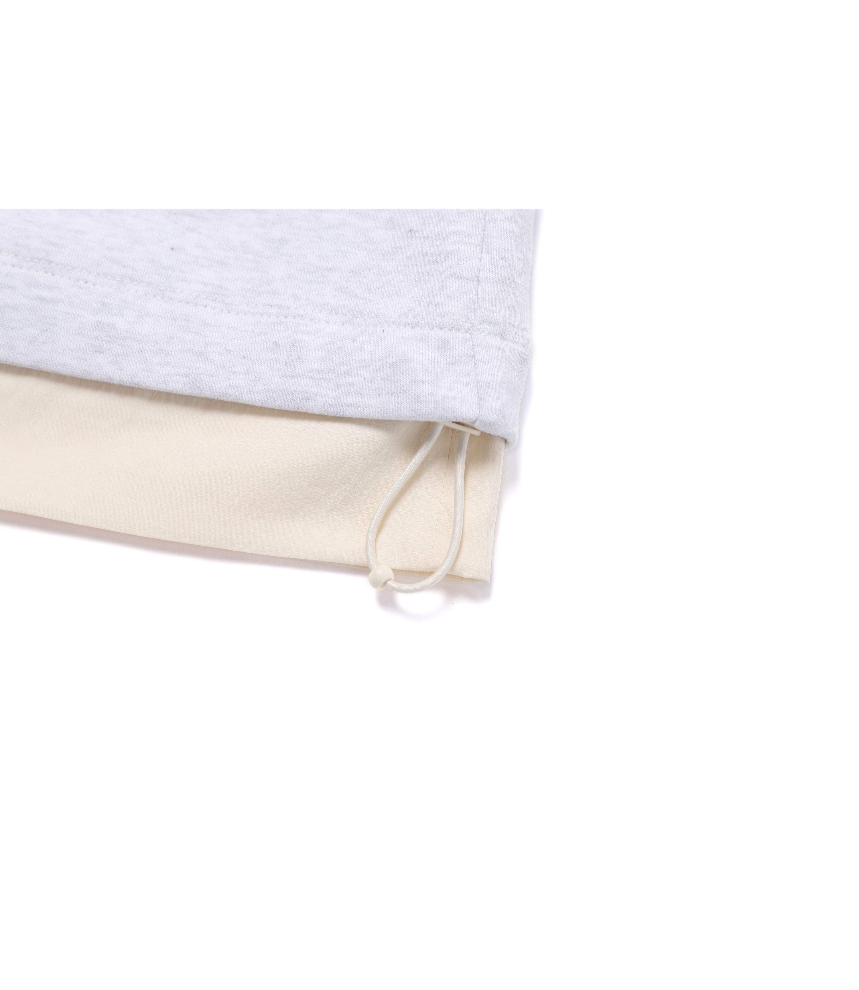 Women's LONTRA Semi-Over Fit Hybrid Hoodie<br>LM/GREY