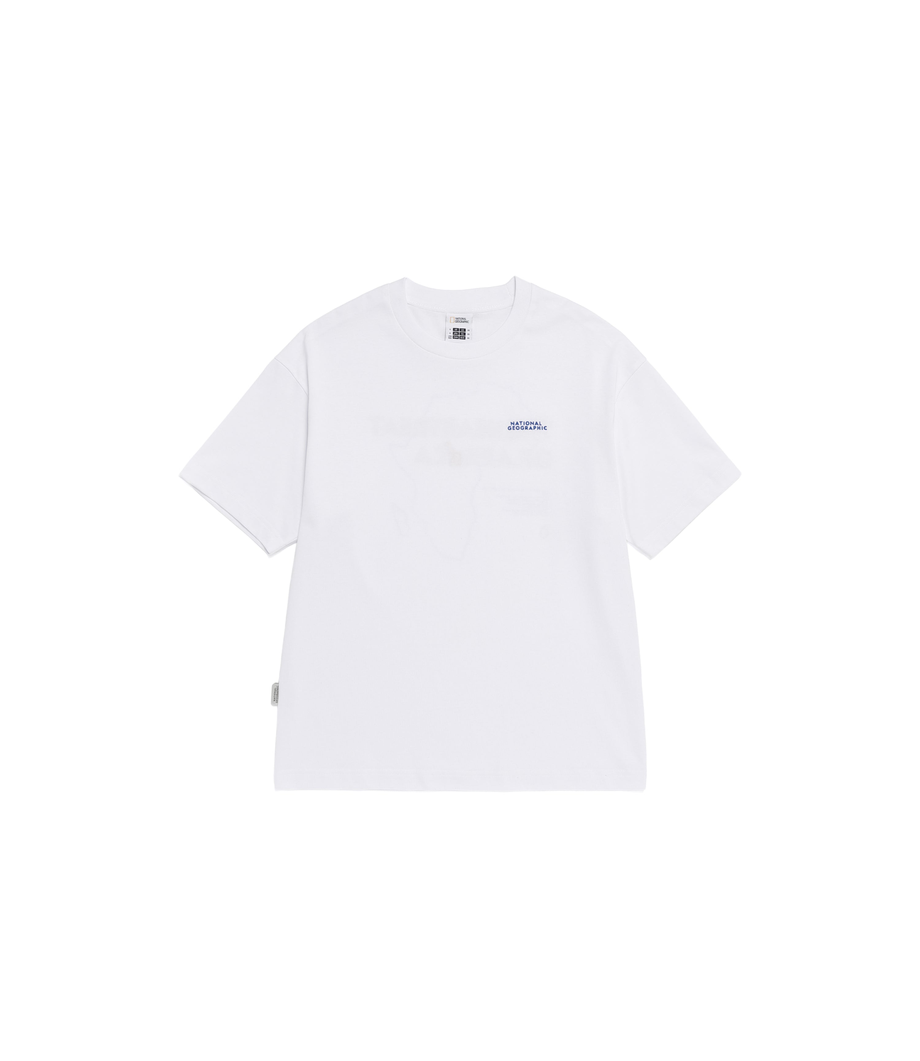 Unisex AVIS Aerosilver Graphic Semi-Overfit Short Sleeve Tee<br>WHITE