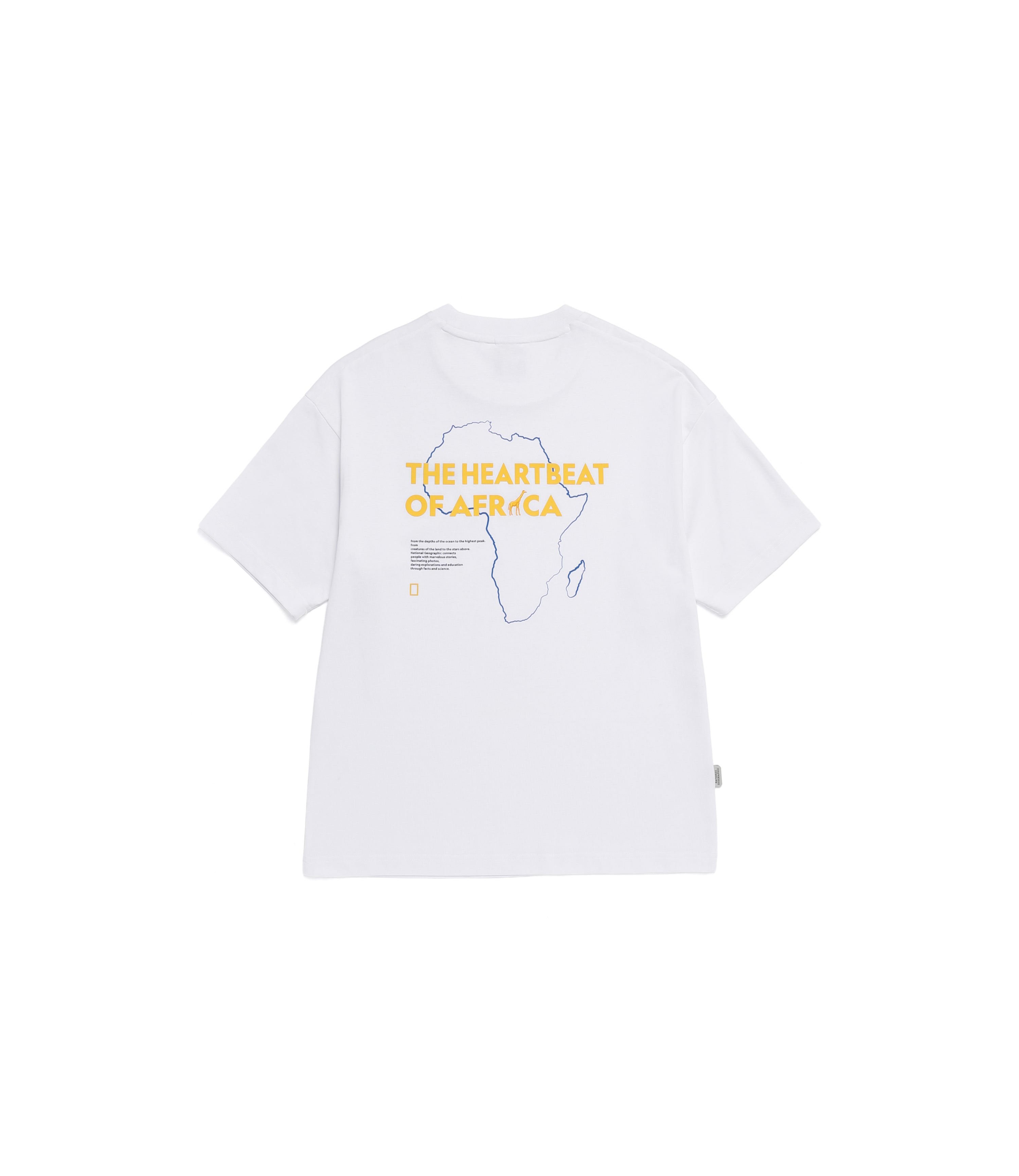 Unisex AVIS Aerosilver Graphic Semi-Overfit Short Sleeve Tee<br>WHITE