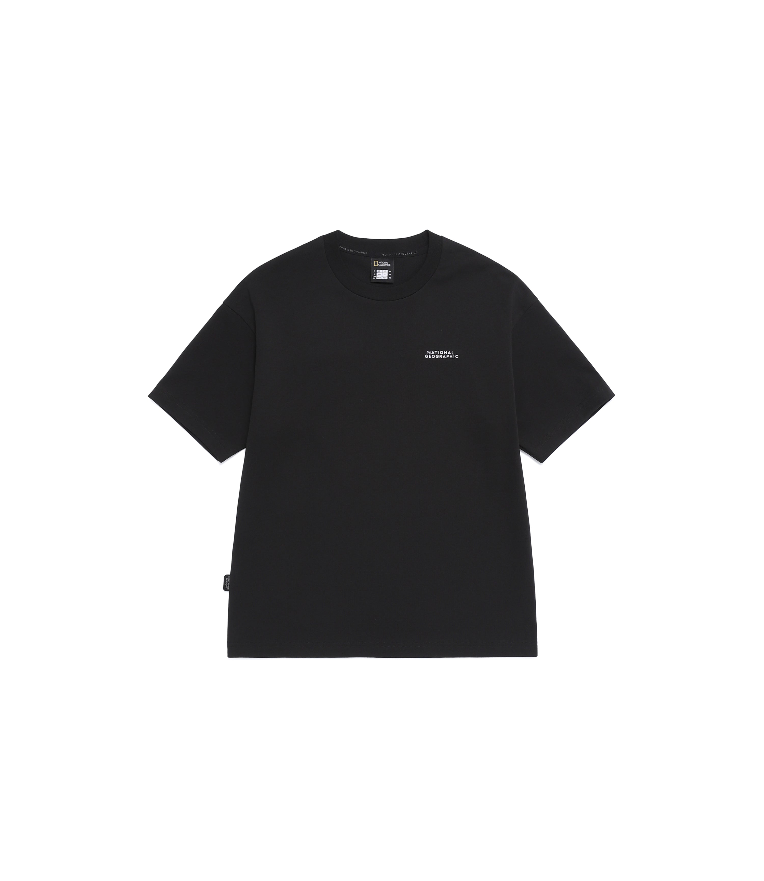 Unisex AVIS Aerosilver Graphic Semi-Overfit Short Sleeve Tee<br>BLACK