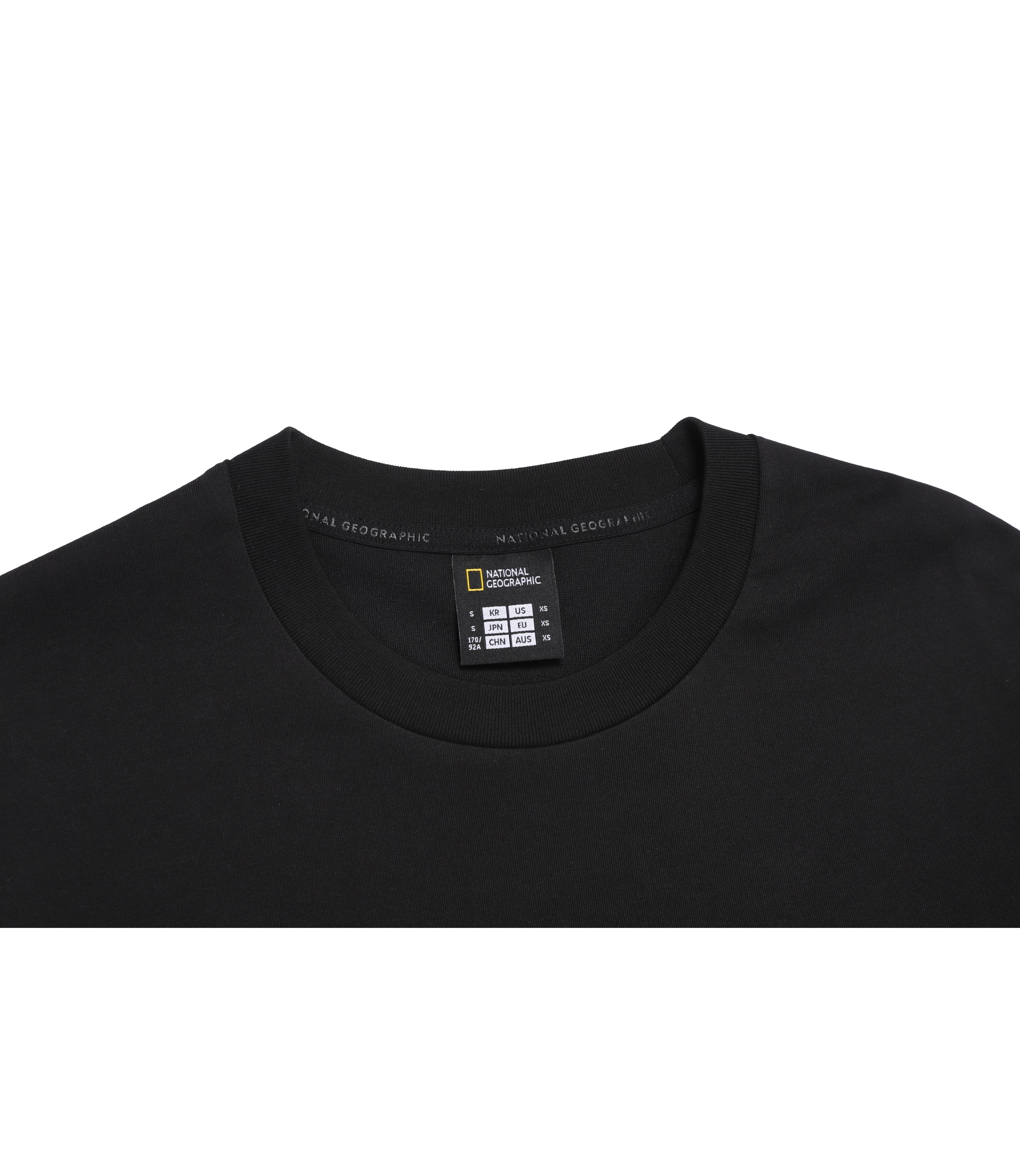 Unisex AVIS Aerosilver Graphic Semi-Overfit Short Sleeve Tee<br>BLACK
