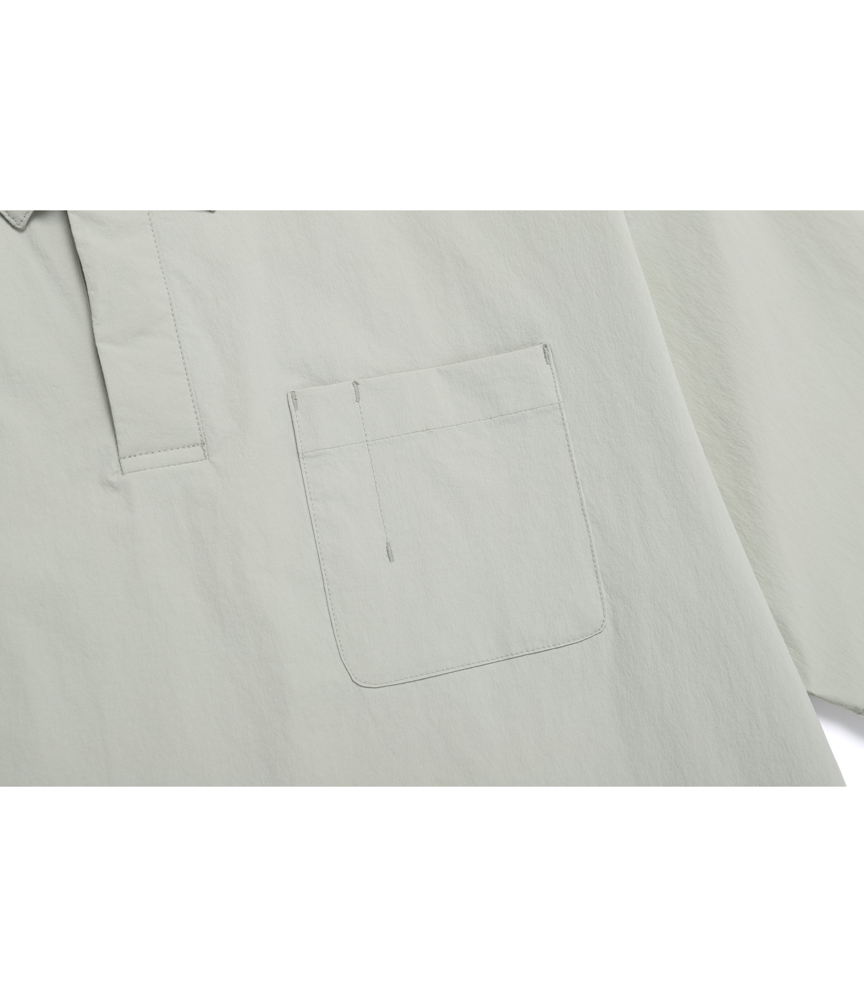 Unisex Freeze Stretch Semi-Overfit Short Sleeve Collar Tee<br>JADE