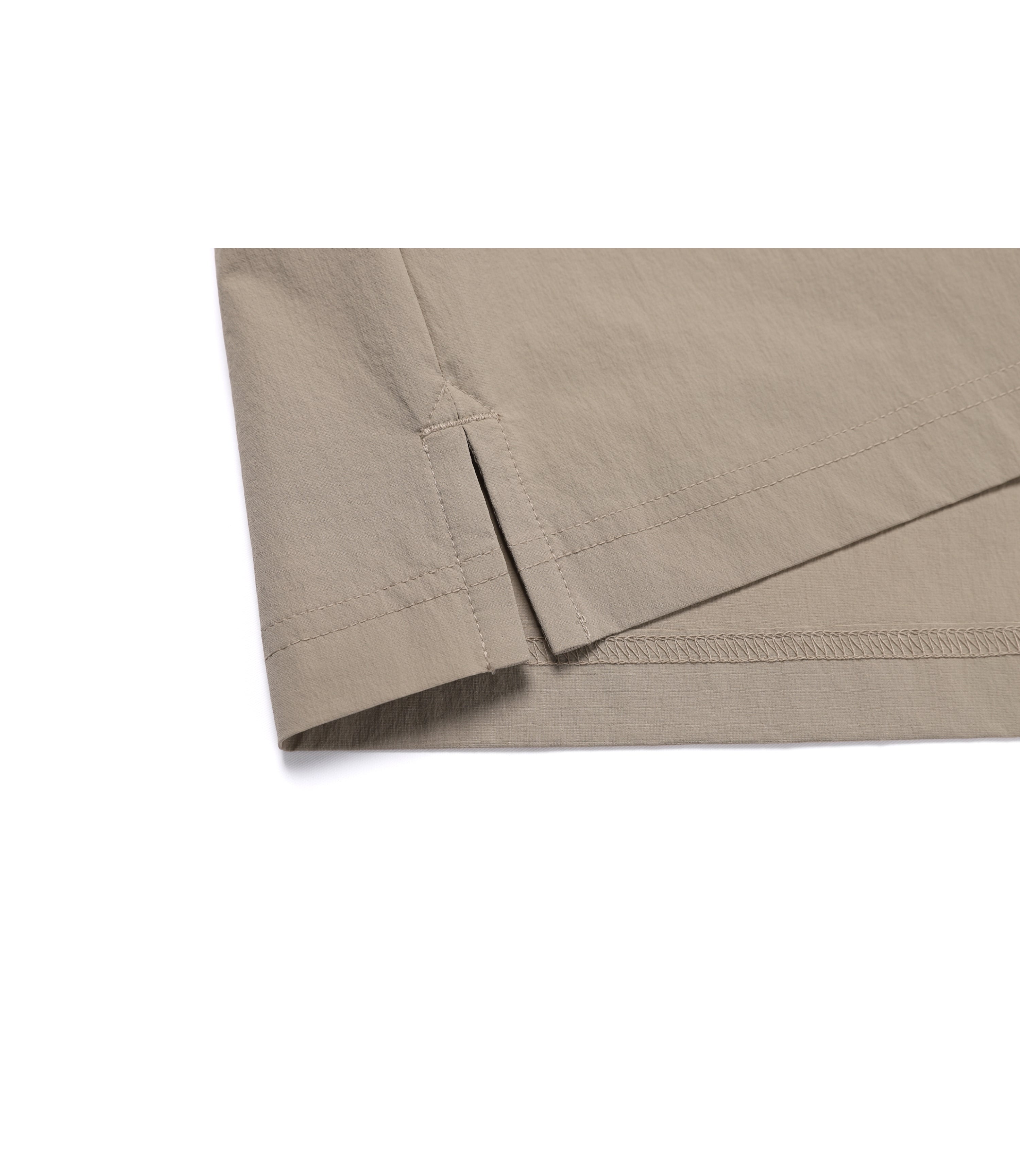 Unisex Freeze Stretch Semi-Overfit Short Sleeve Collar Tee<br>OAK BEIGE