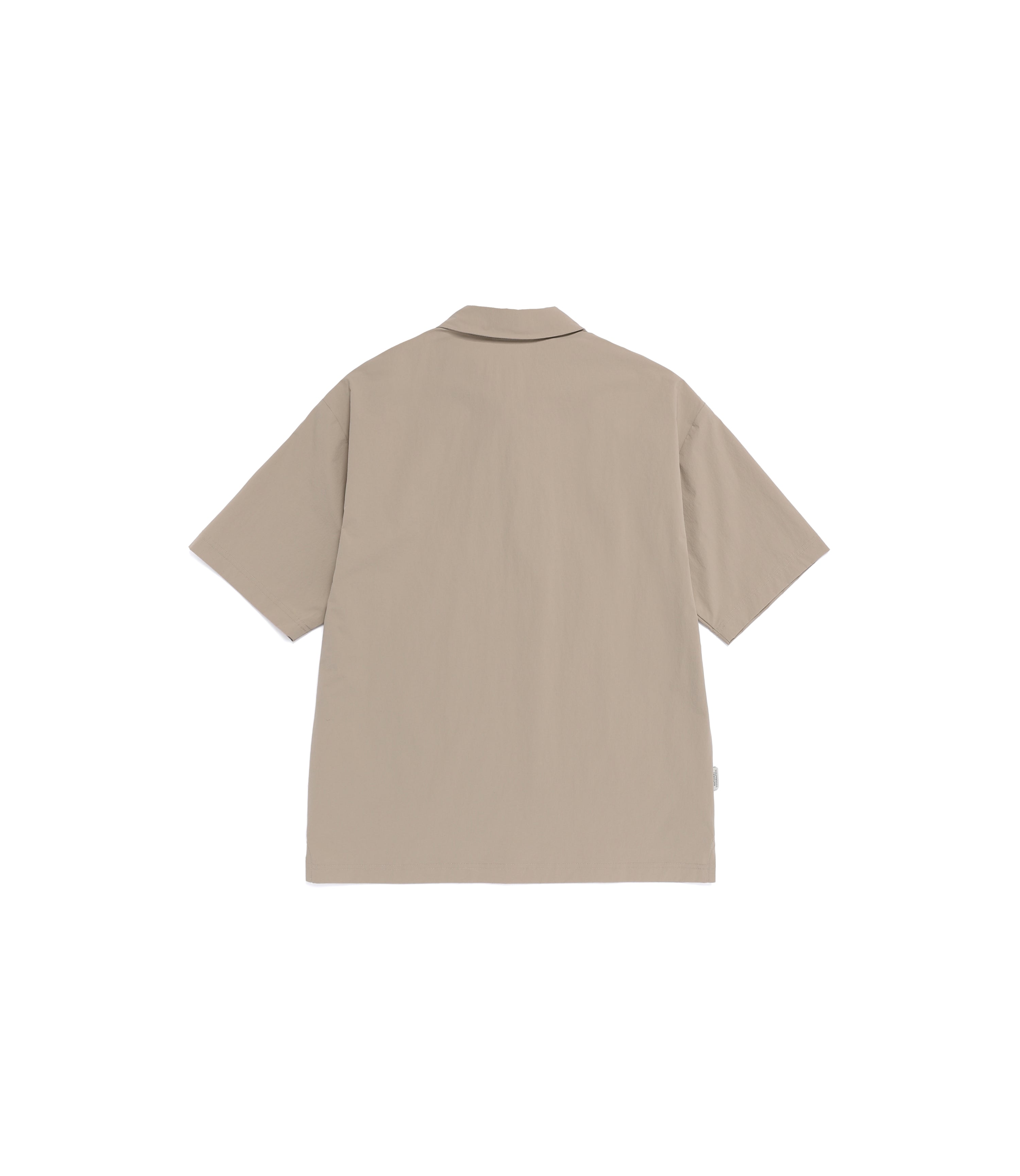Unisex Freeze Stretch Semi-Overfit Short Sleeve Collar Tee<br>OAK BEIGE