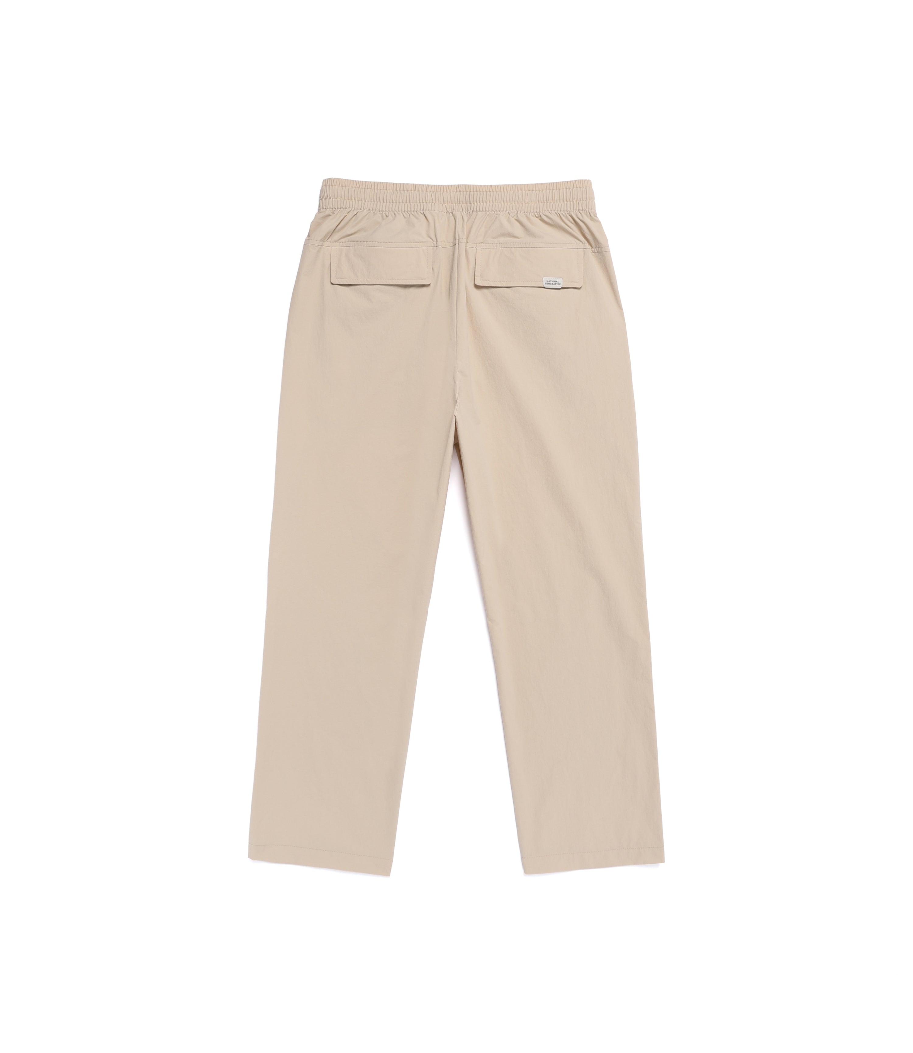 Unisex ADELIE Stretch One Tuck Semi-Loose Fit Straight Pants<br>L/BEIGE