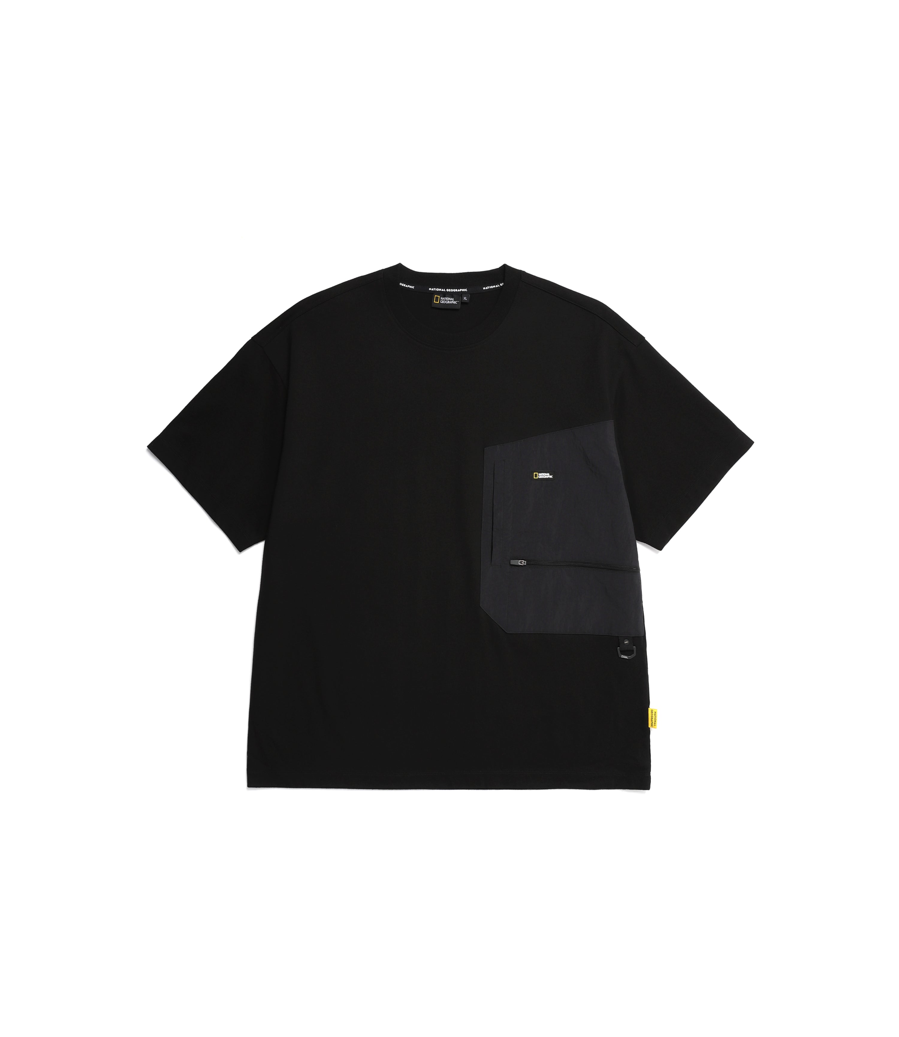 Men's Woven Pocket Short Sleeve Tee<br>CARBON BLACK