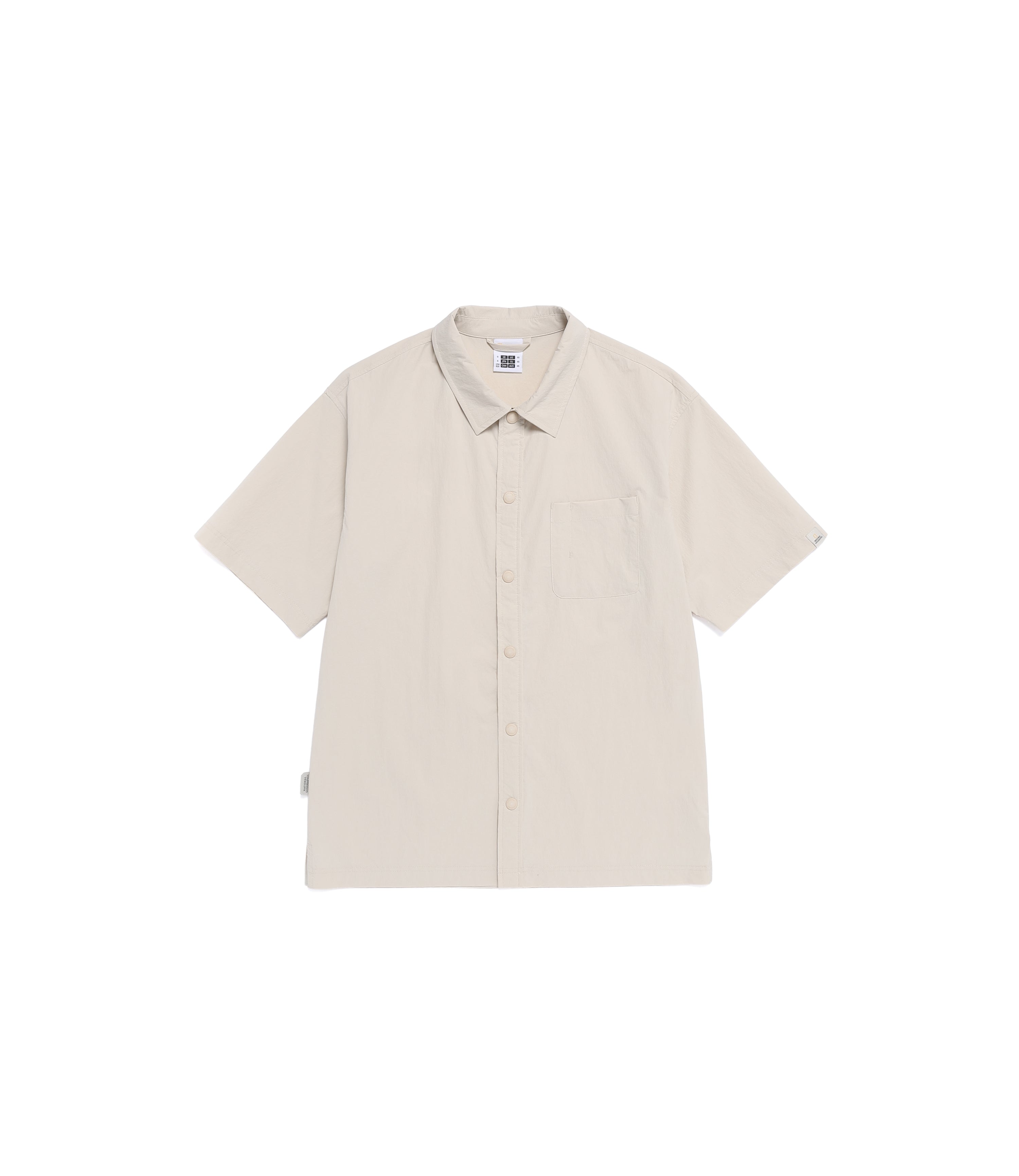 Unisex Freeze Stretch Semi-Overfit Short Sleeve Shirt<br>SILVER BIRCH