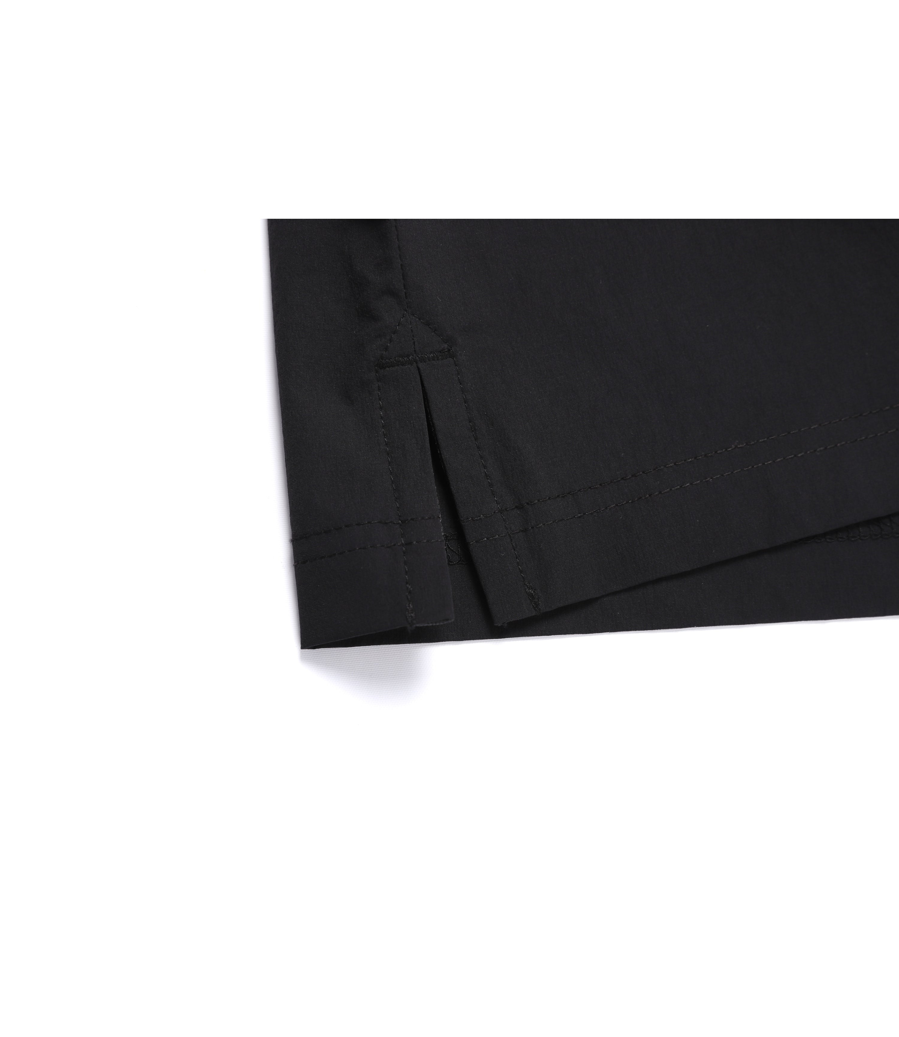 Unisex Freeze Stretch Semi-Overfit Short Sleeve Shirt<br>BLACK
