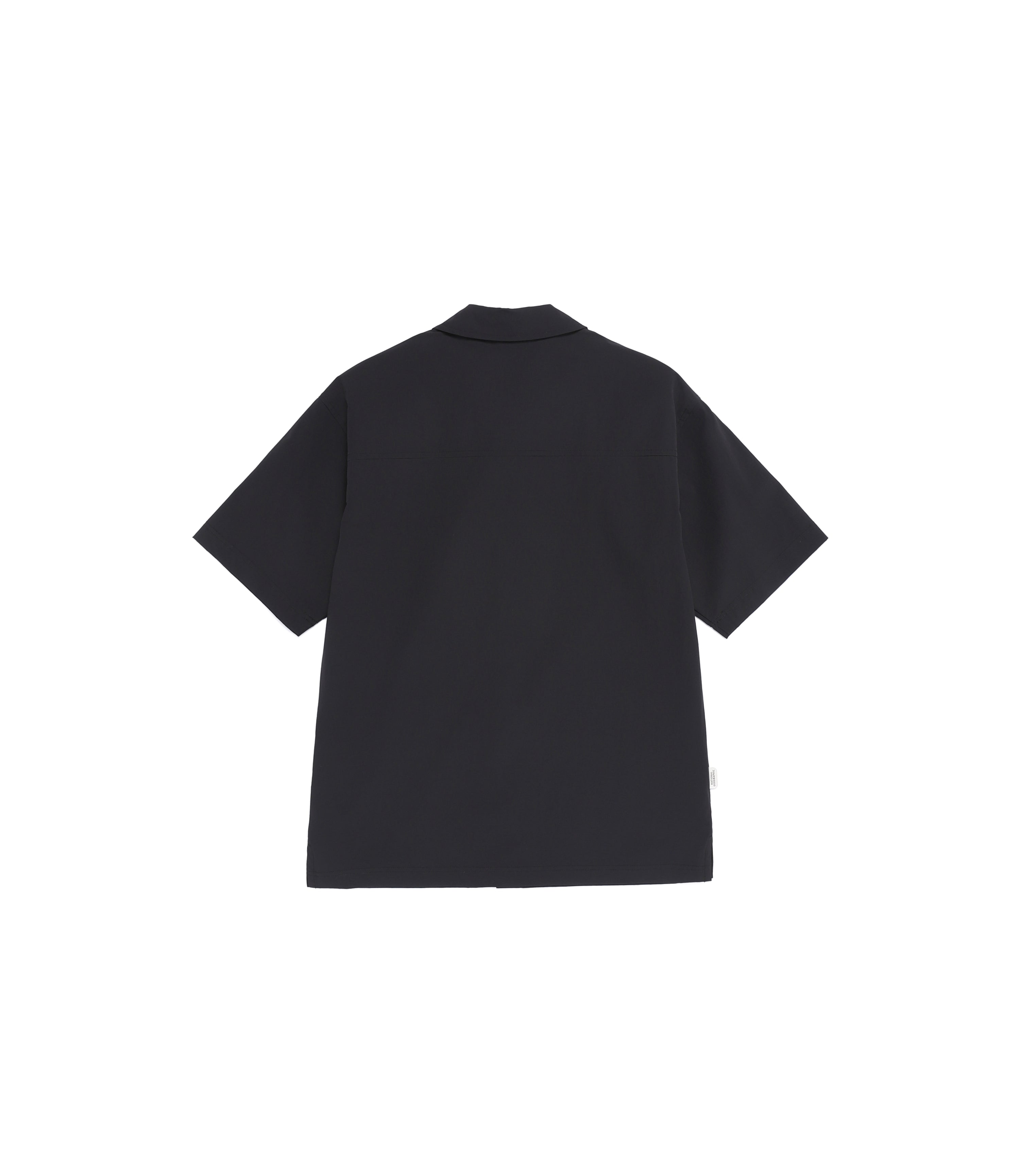Unisex Freeze Stretch Semi-Overfit Short Sleeve Shirt<br>BLACK