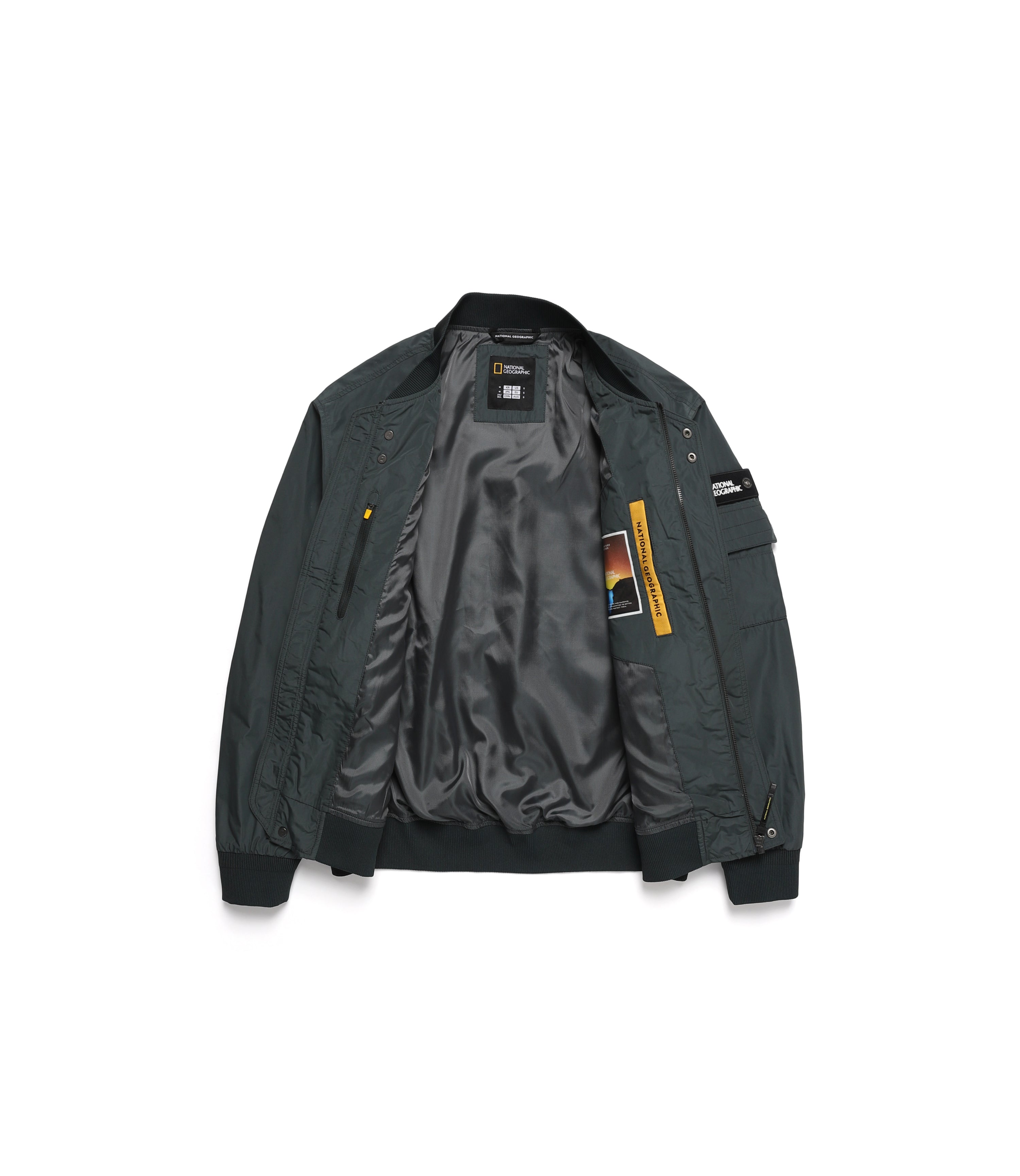 Unisex Romus Utility Bomber Jacket<br>DARK GREEN