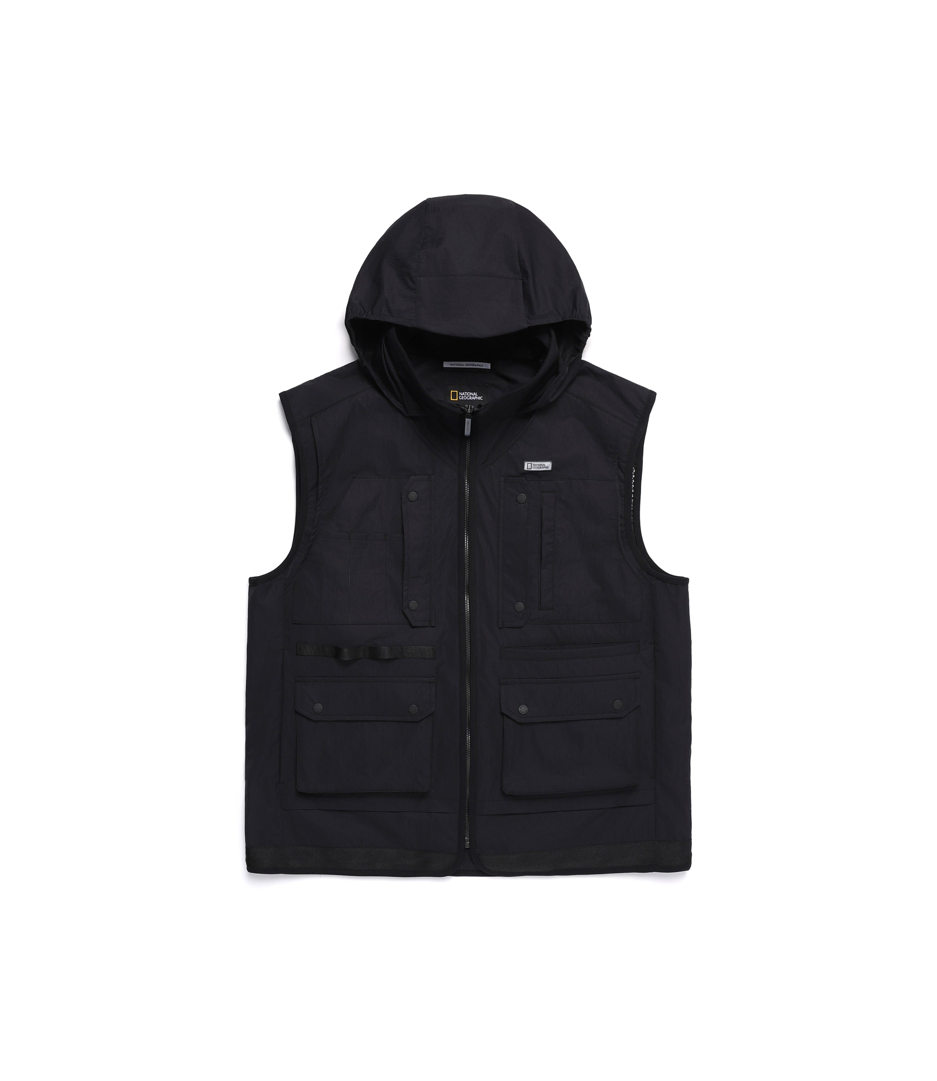 Men's NRN Hybrid Hooded Vest<br>CARBON BLACK