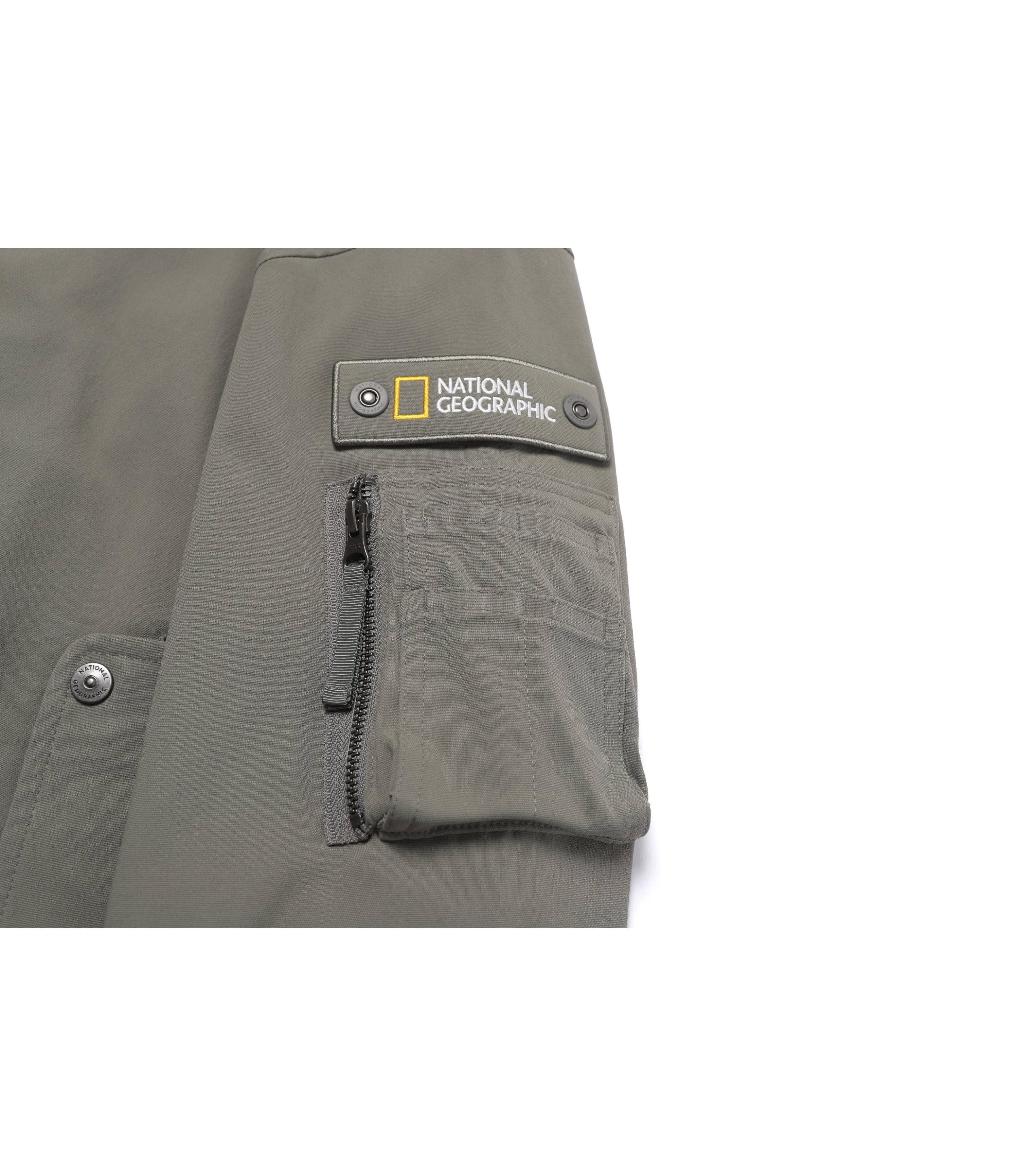 Men's LONTRA Detachable Hooded Jumper<br>G/KHAKI