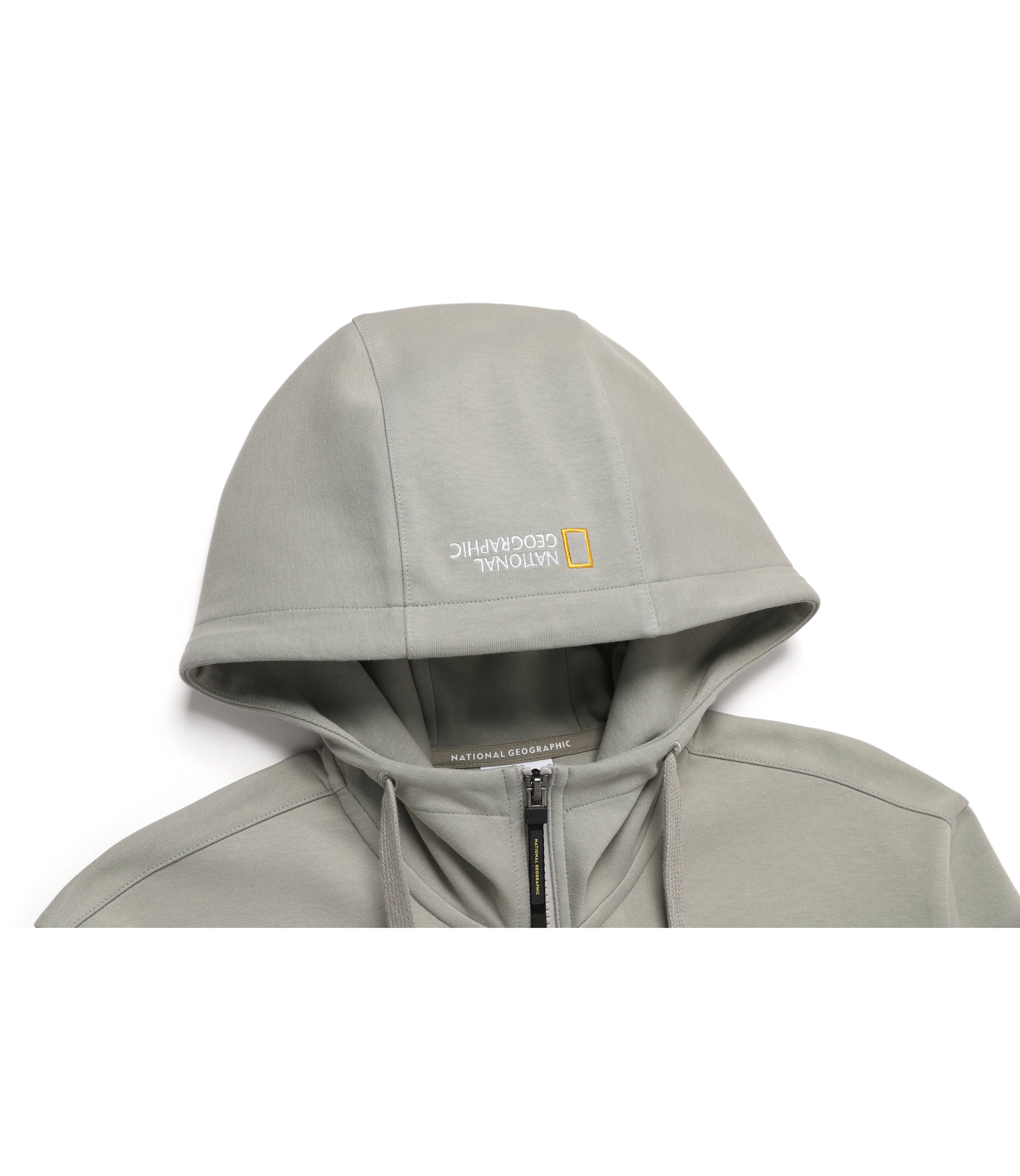 Unisex SOULION Pocket Zip-Up Hoodie<br>AGATE GREY