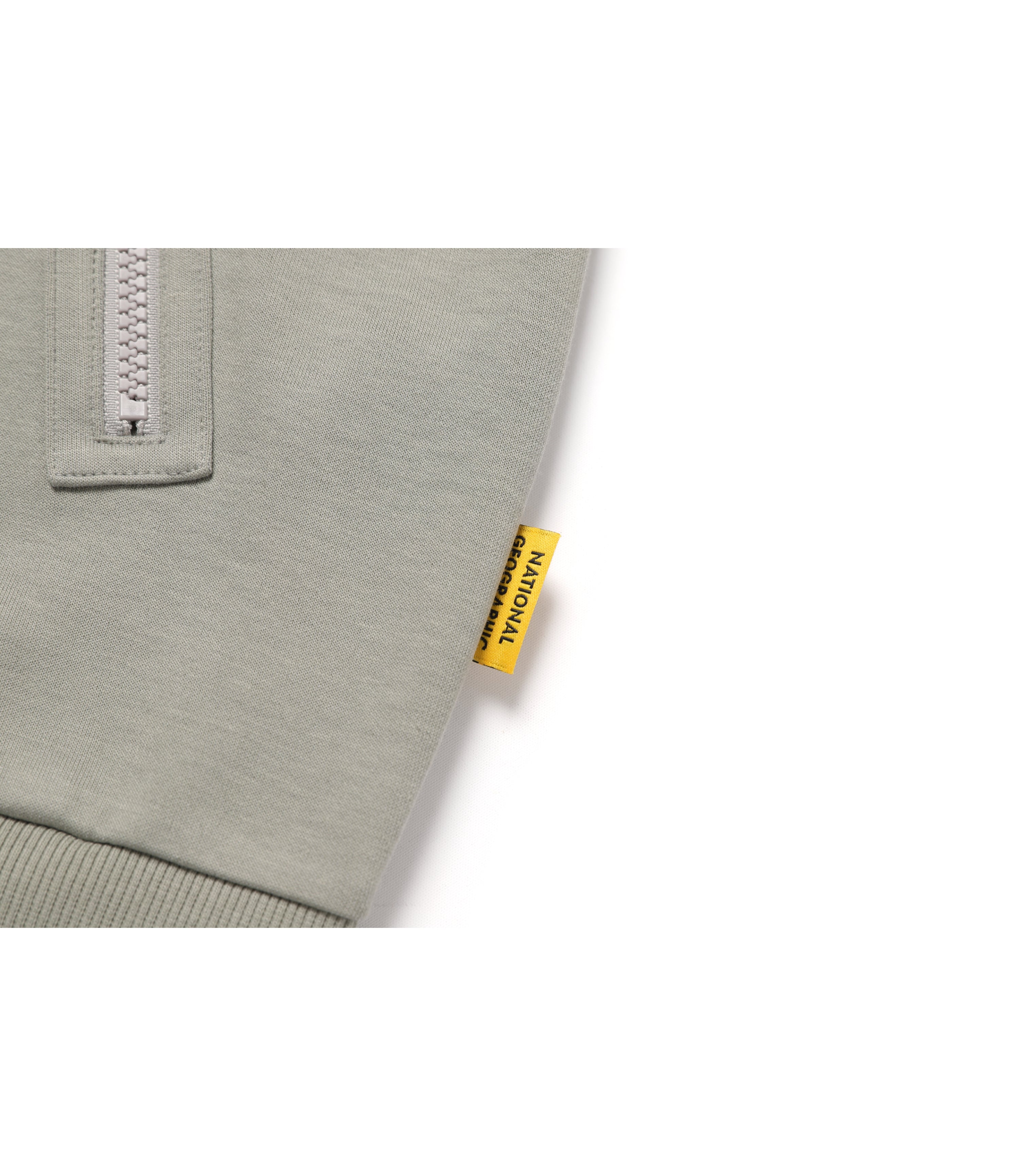 Unisex SOULION Pocket Zip-Up Hoodie<br>AGATE GREY