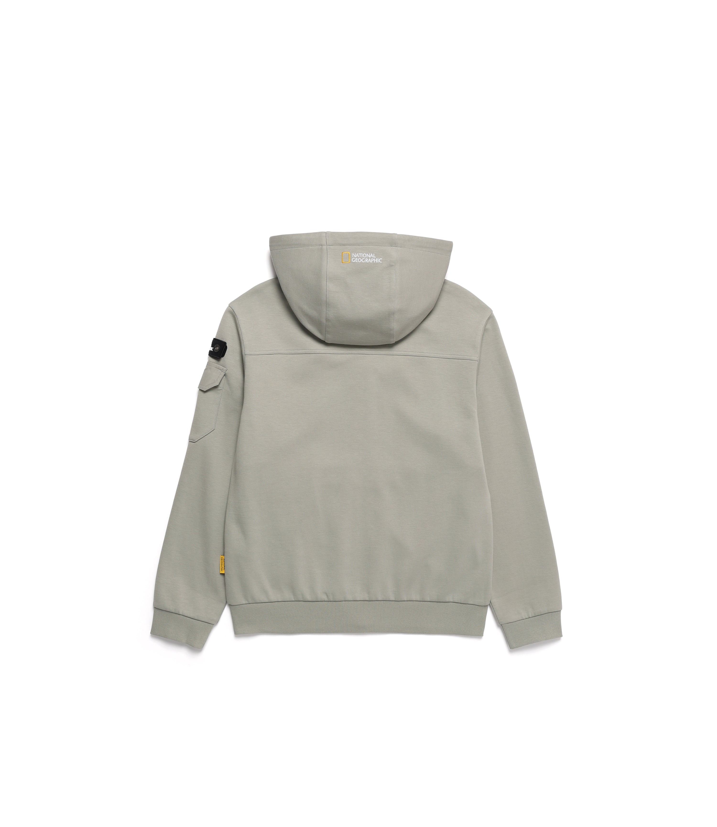 Unisex SOULION Pocket Zip-Up Hoodie<br>AGATE GREY