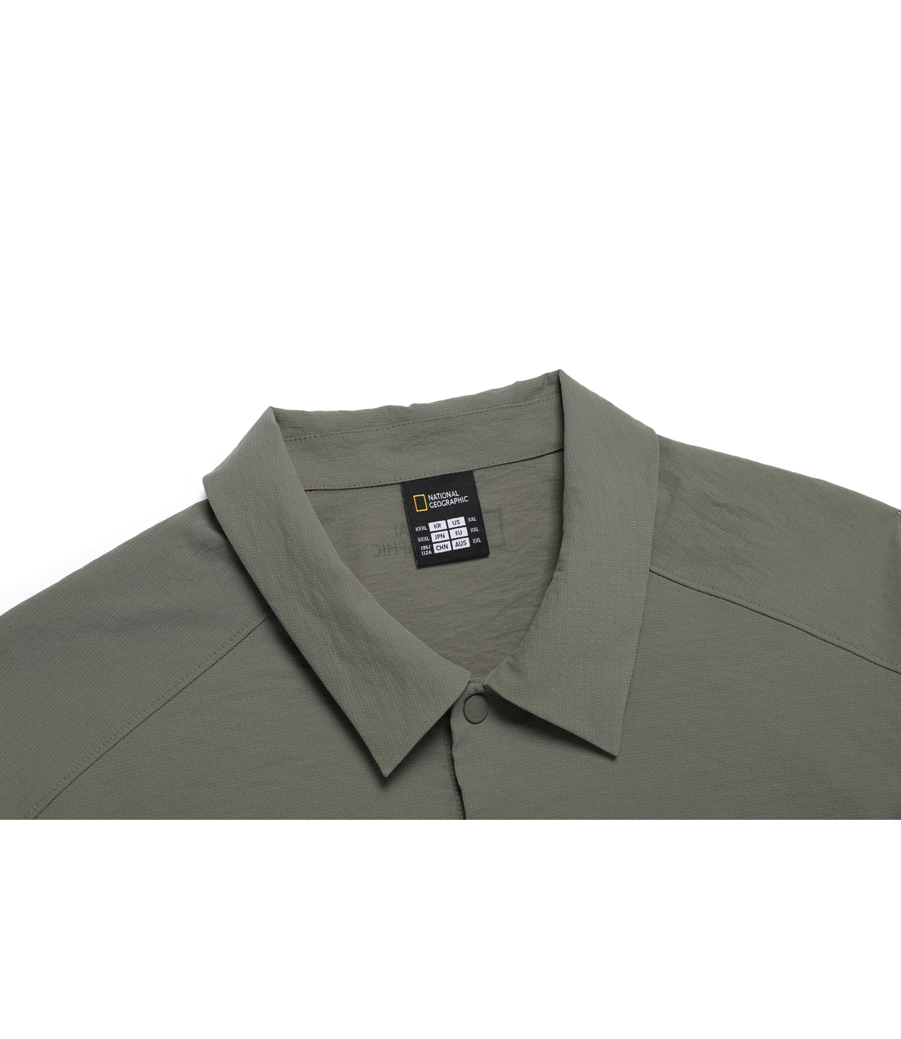 Men's Frozen Cube Short Sleeve Collar Tee<br>KHAKI