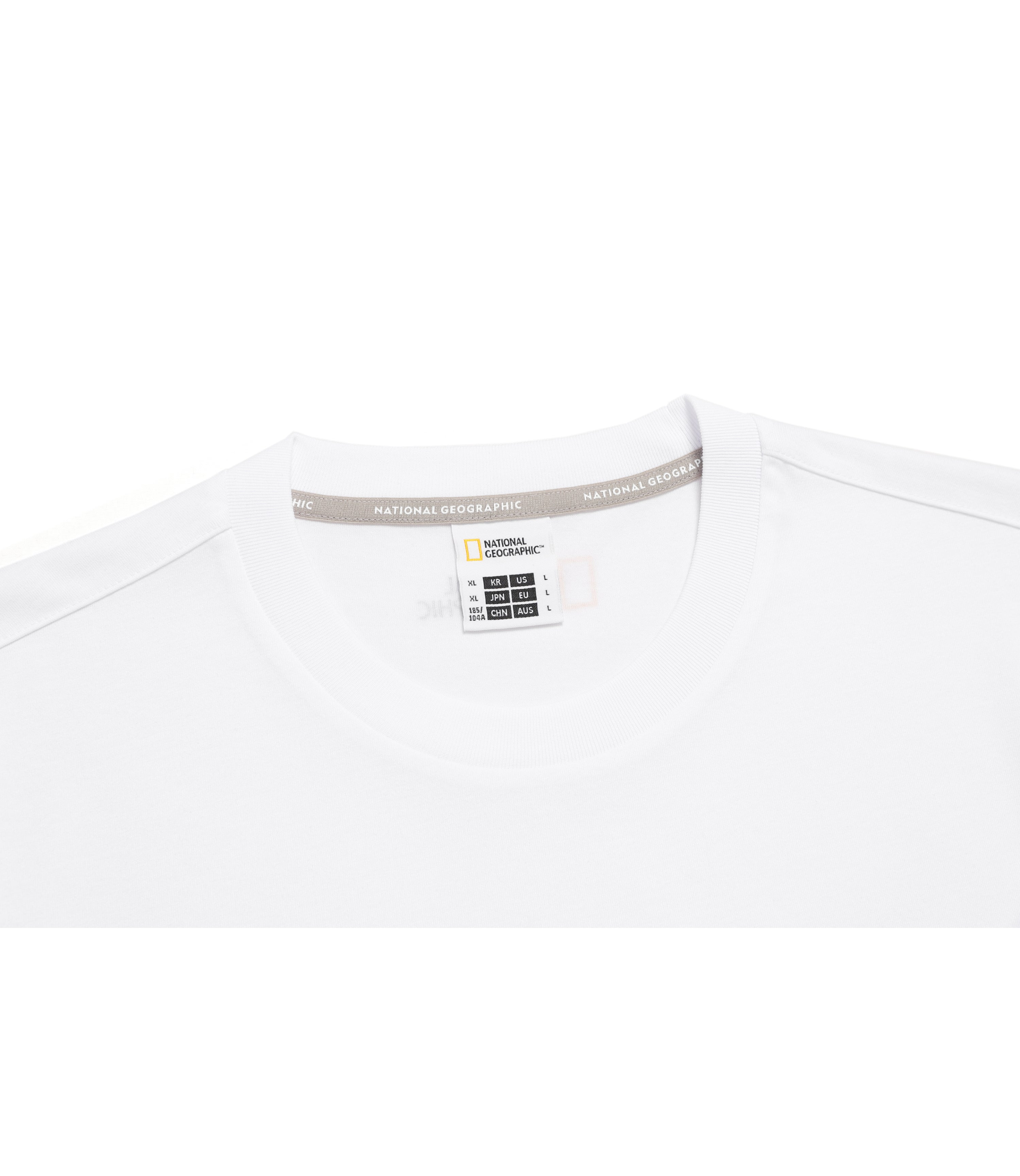 Unisex NEODY Small LOGO Short Sleeve Tee<br>WHITE