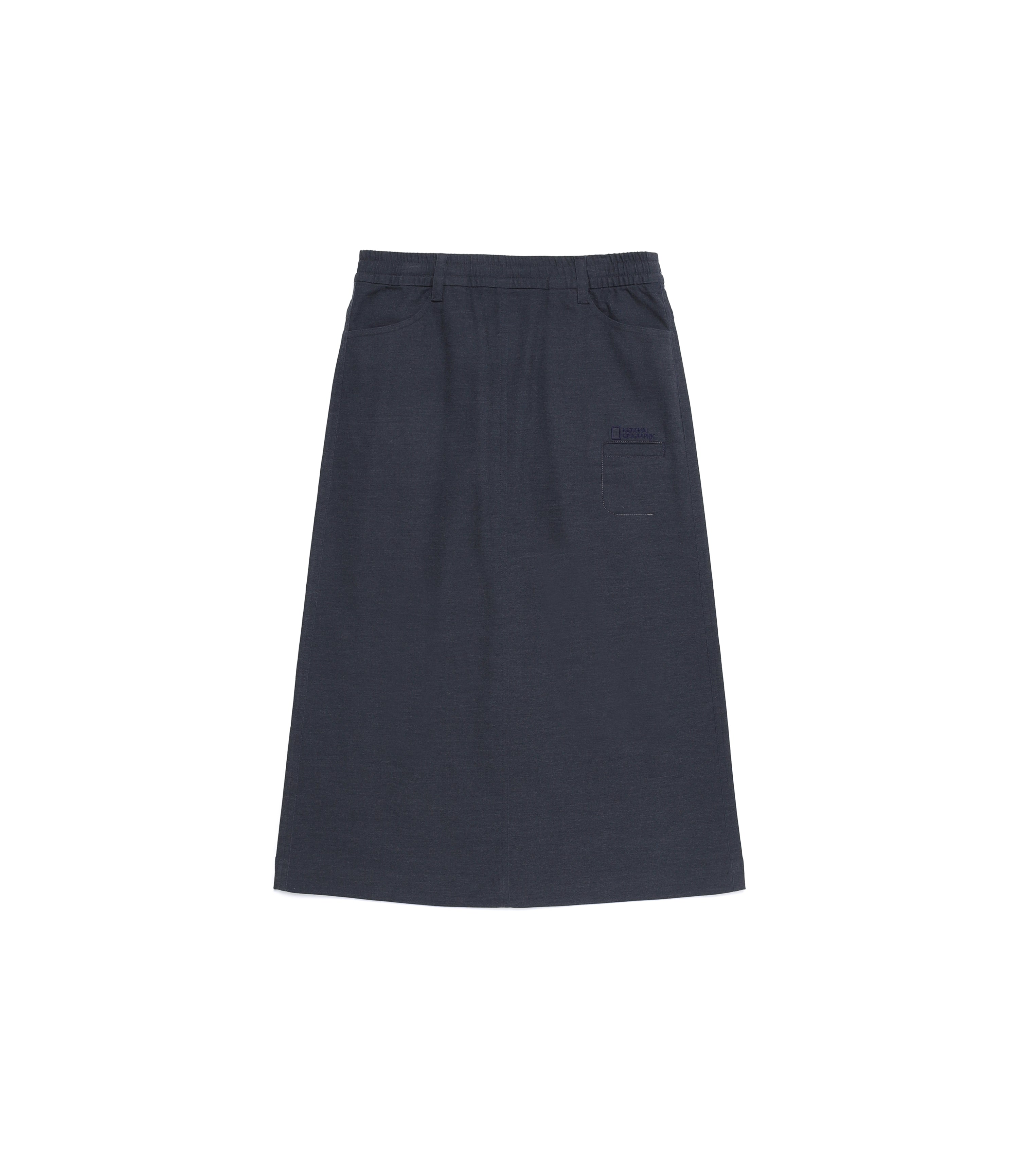 Women's Denimlike Long Skirt<br>INDIGO