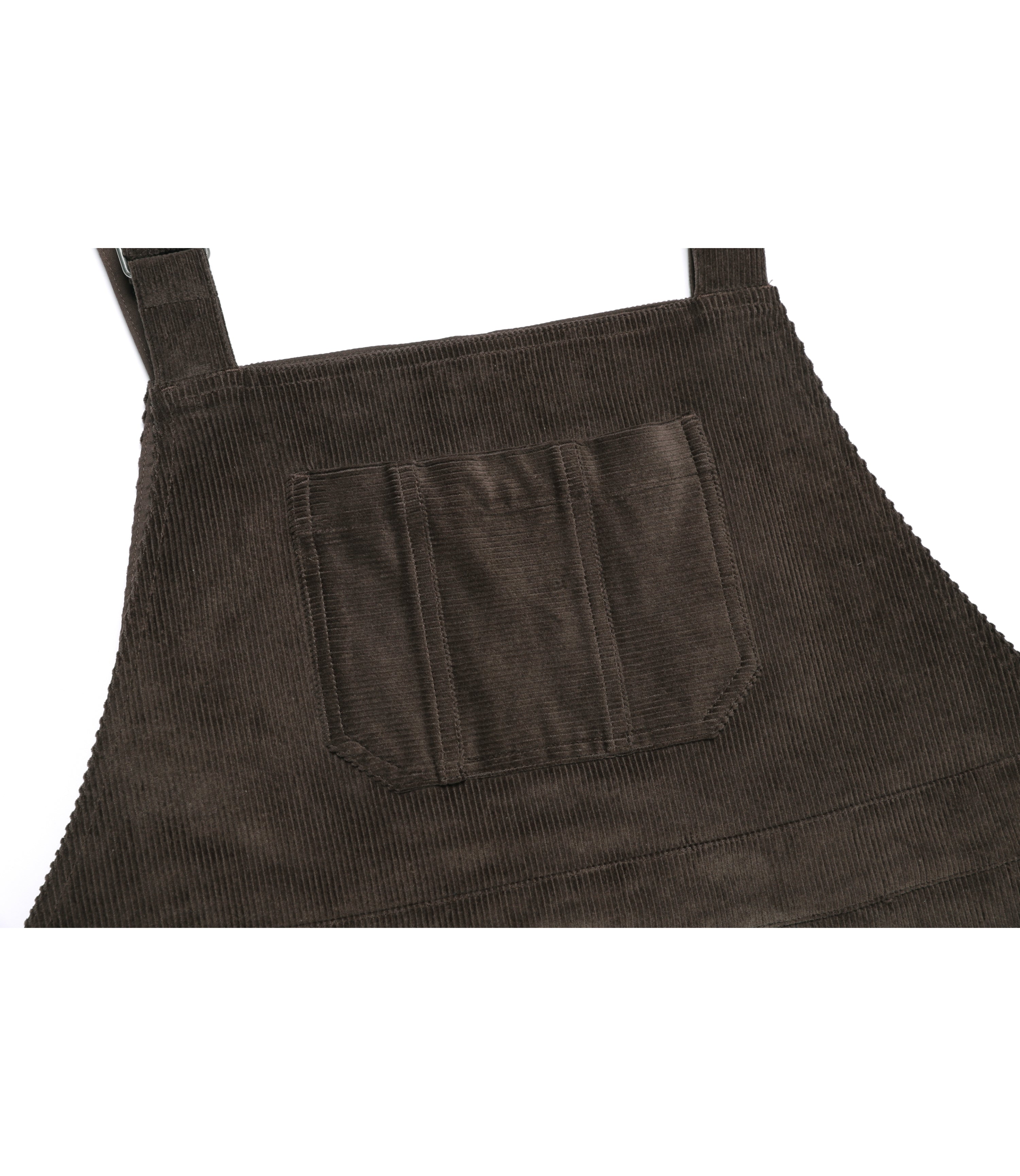 Women's Corduroy Overall Dress<br>BROWN