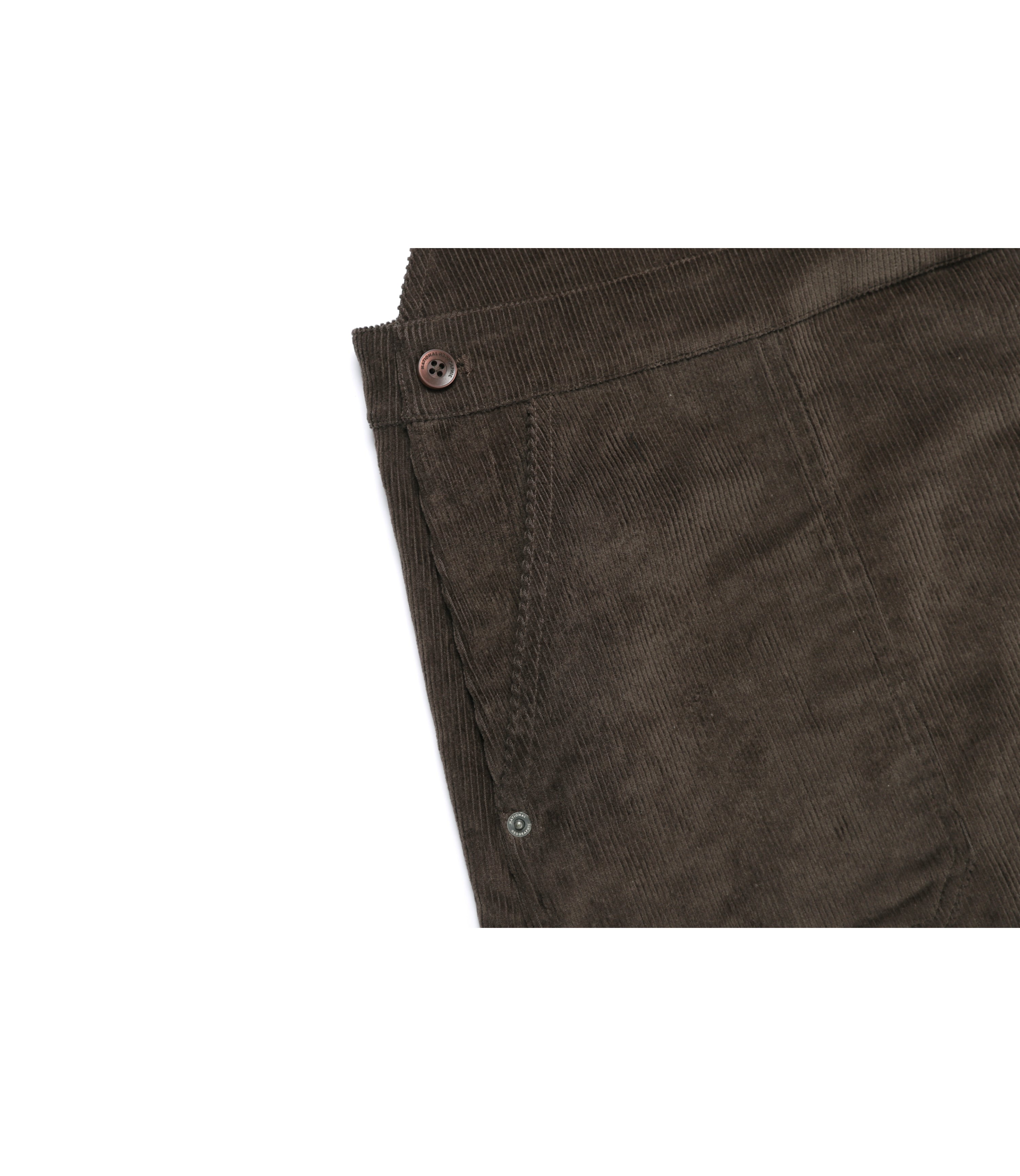 Women's Corduroy Overall Dress<br>BROWN