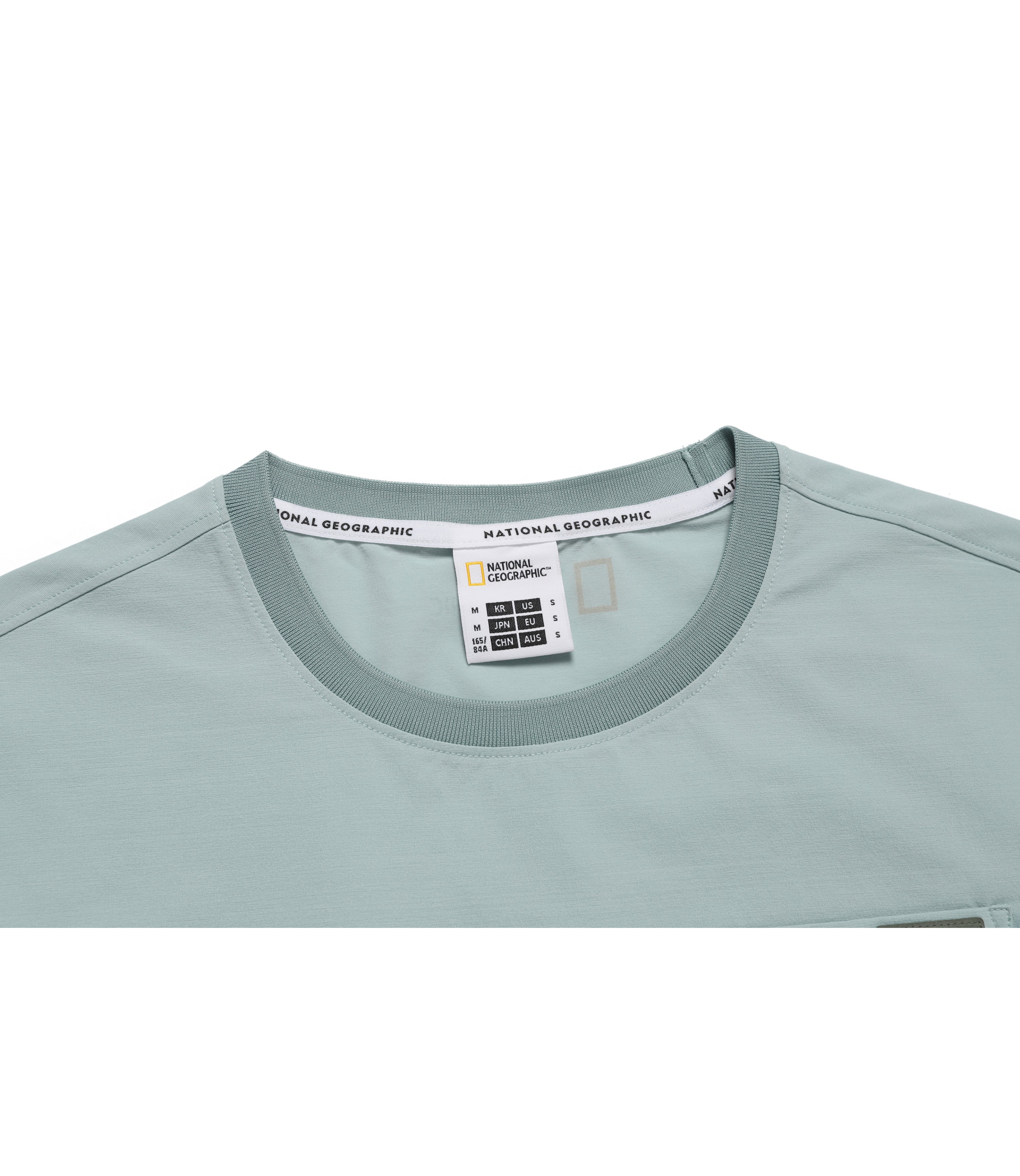 Women's Frozen Air Semi Crop Pocket Short Sleeve Tee<br>JADE