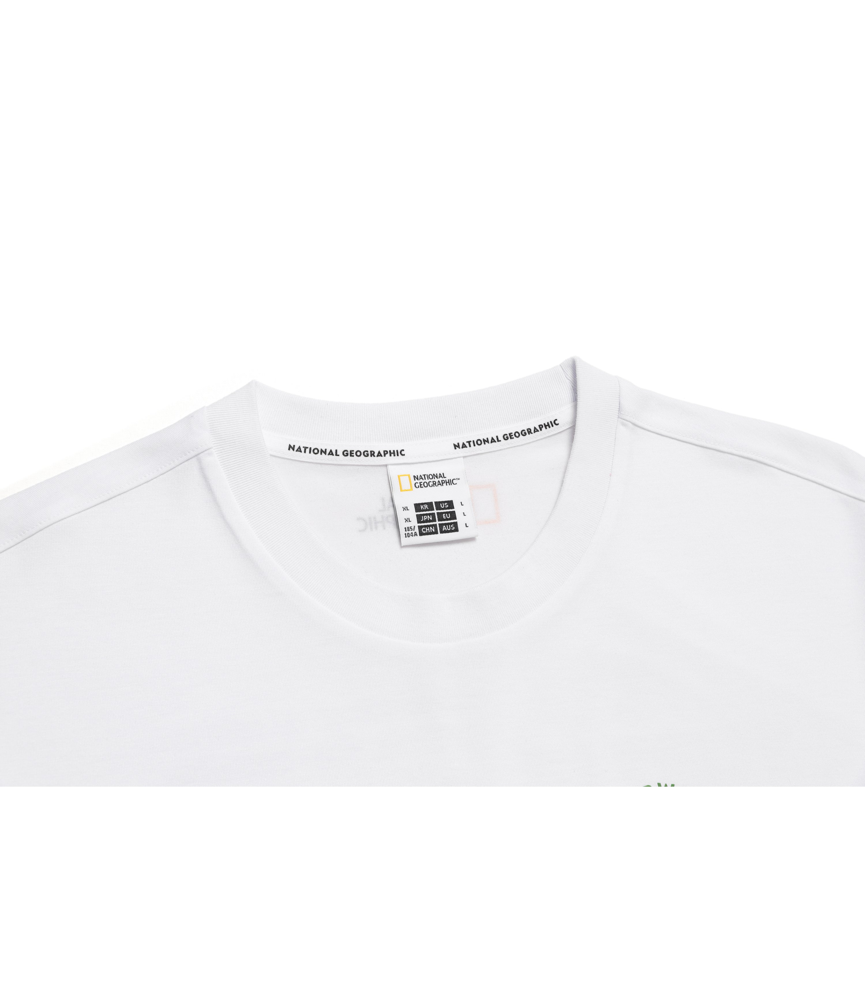 Unisex Drysil Graphic Short Sleeve Tee<br>WHITE