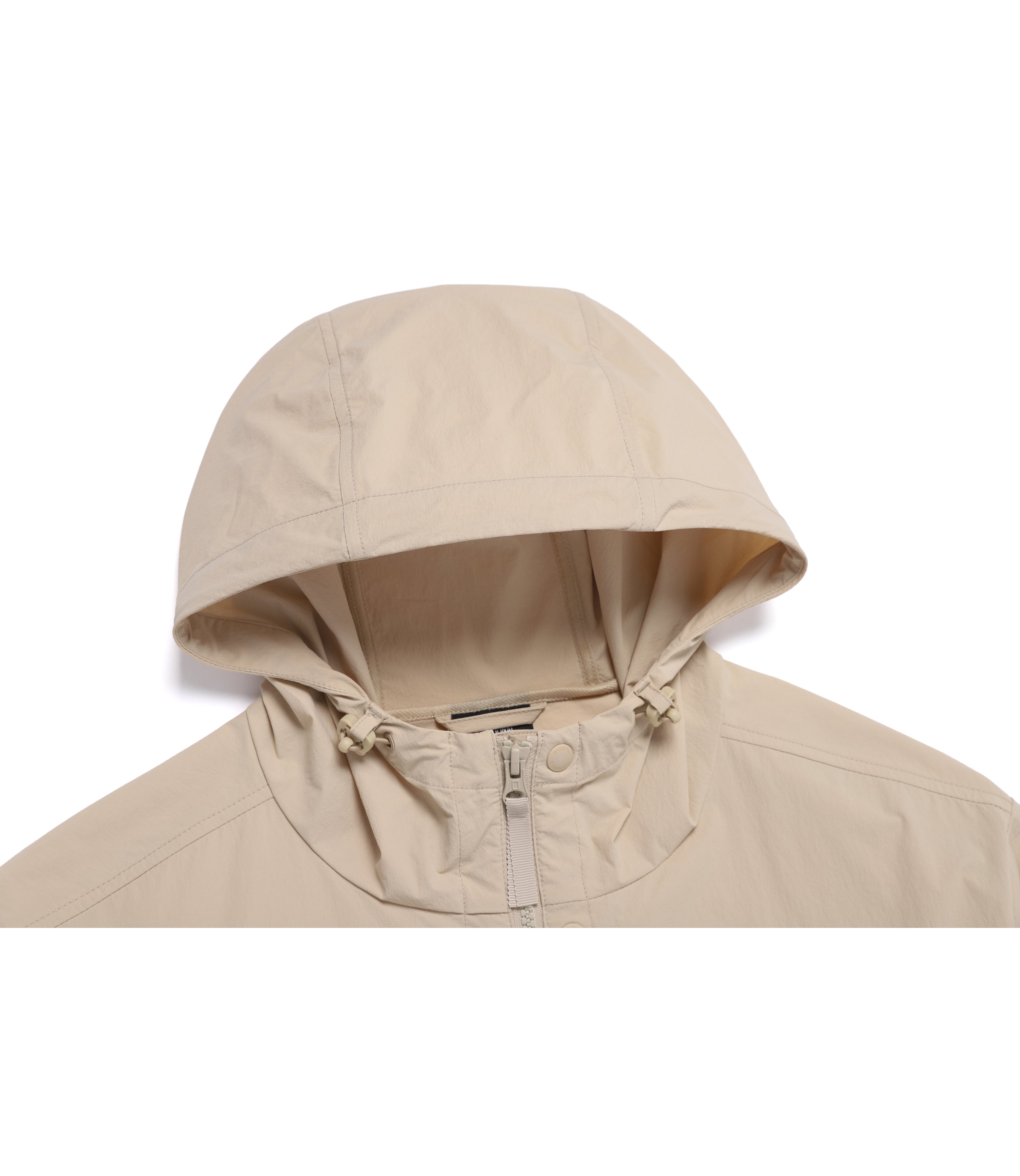 Unisex ADELIE Stretch Full Zip-Up Hooded Jumper<br>L/BEIGE