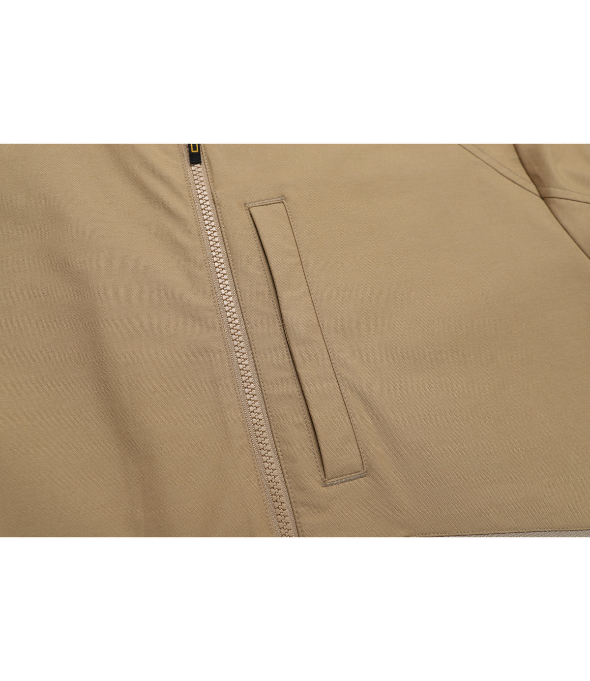 Unisex Cotton-Touch Woven Stretch Semi-Overfit Stand-Neck Jacket<br>NEW BEIGE