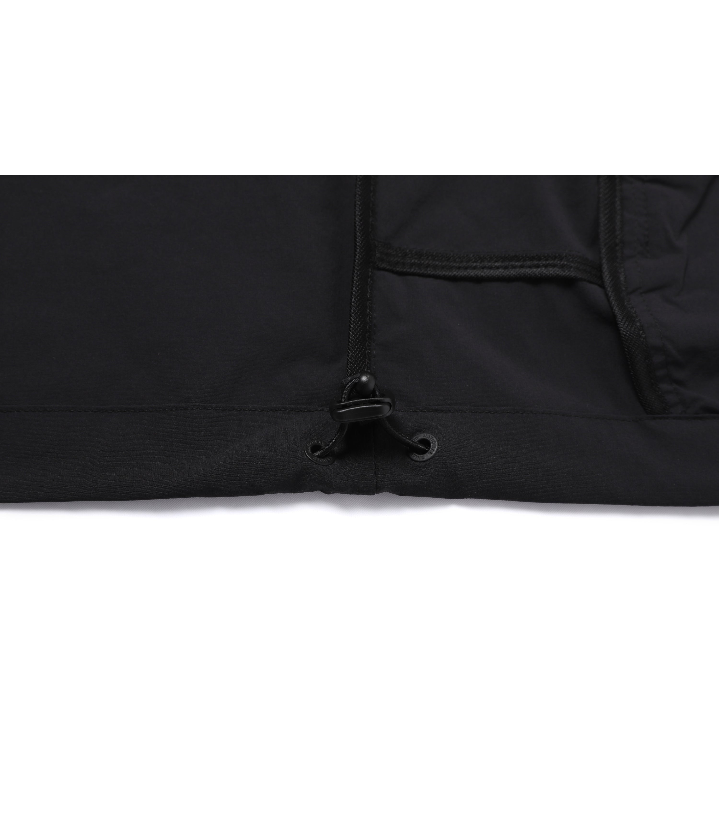 Unisex ADELIE Stretch Full Zip-Up Hooded Jumper<br>BLACK