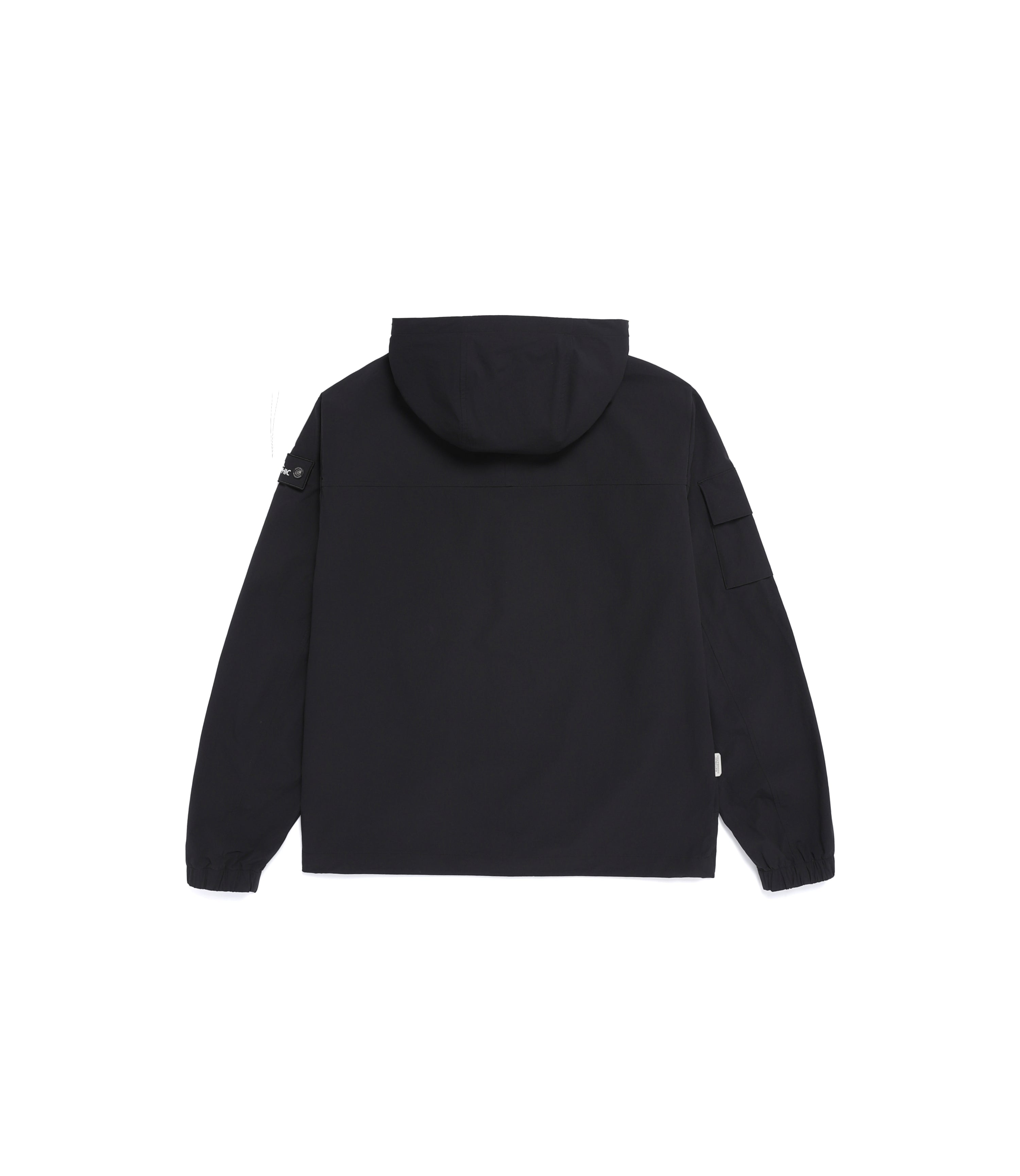 Unisex ADELIE Stretch Full Zip-Up Hooded Jumper<br>BLACK